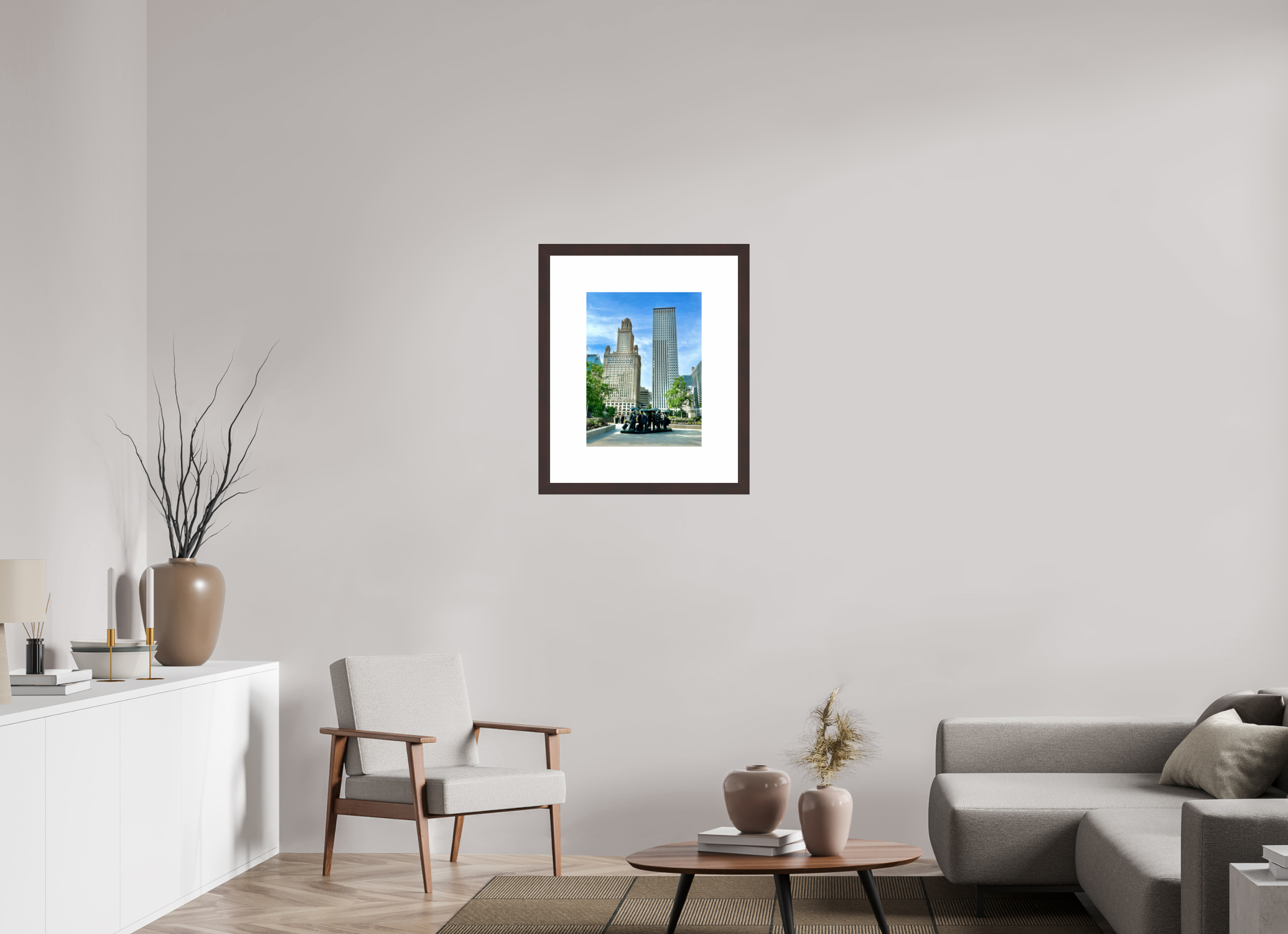 15 x 20″, Framed, Alder Brown, Color Print Sculpture, River North