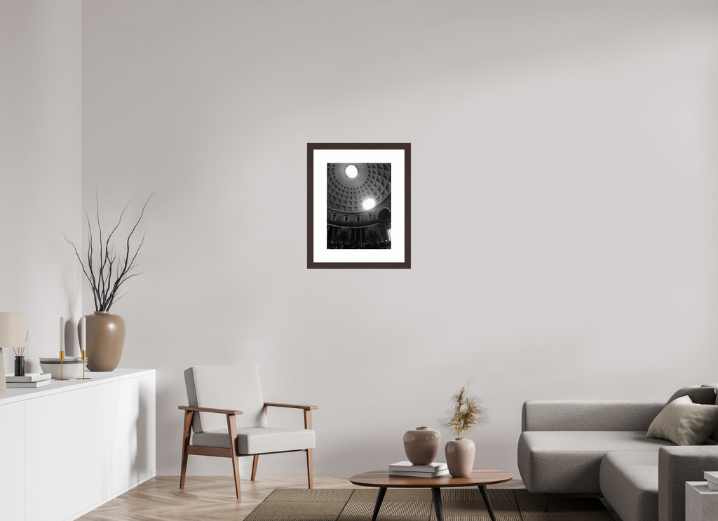 15 x 20″, Framed, Alder Brown, B&W Print Pantheon