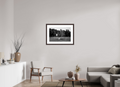 29.6 x 20″, Framed, Alder Brown, B&W Print Unfocused Sign