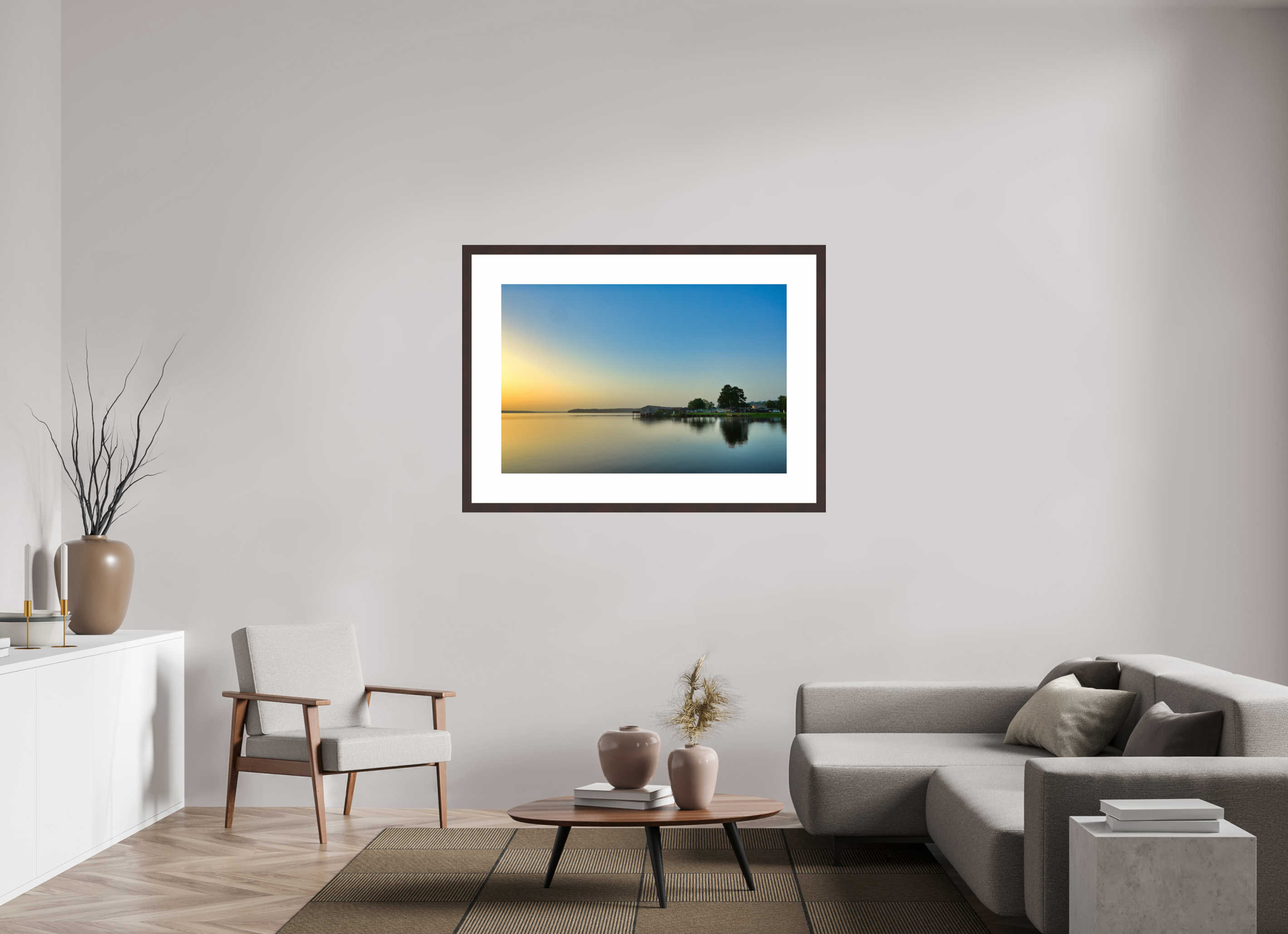 45 x 30″, Framed, Alder Brown, Color Print D'Arbonne Lake