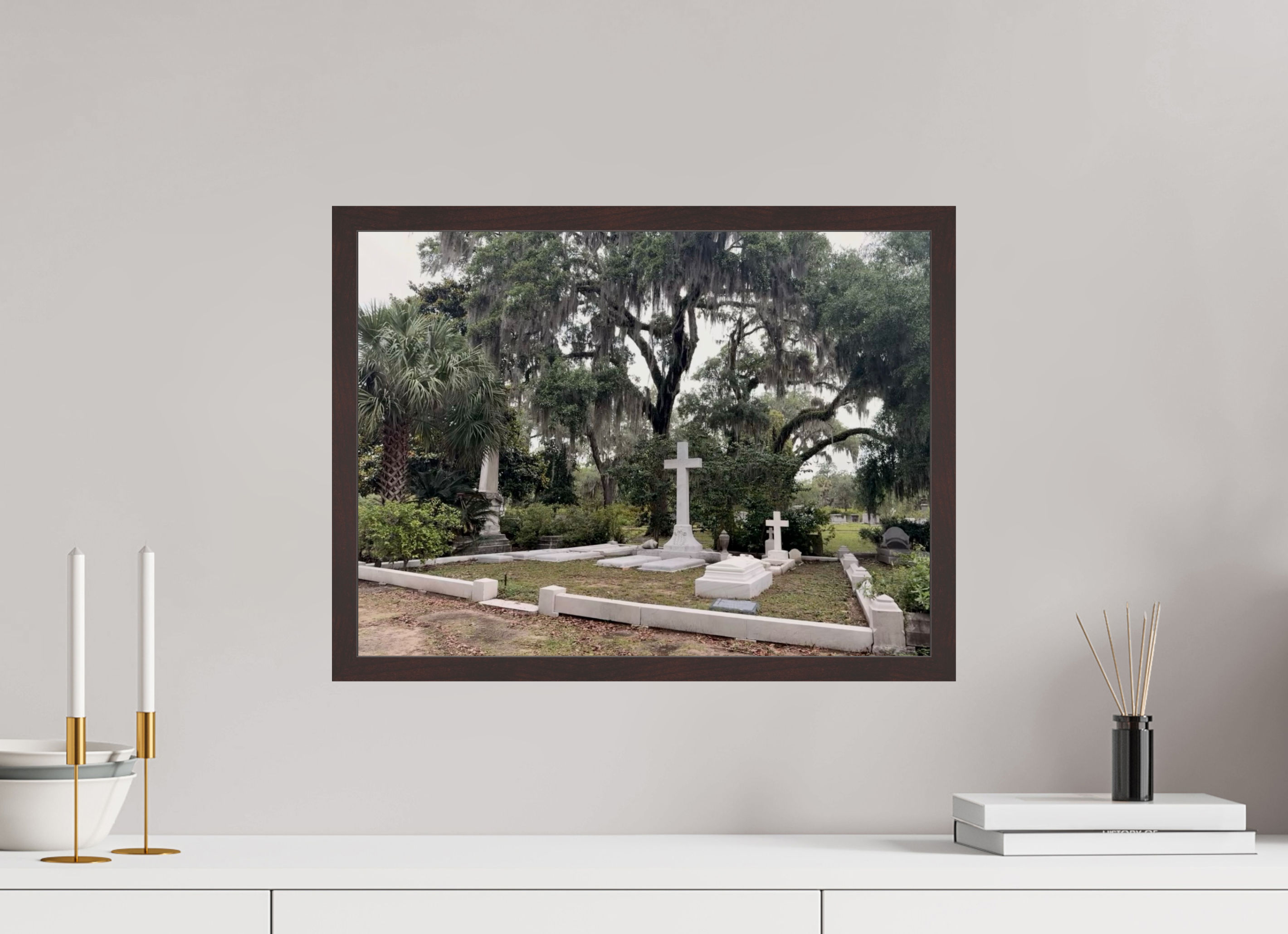 20 x 15″, ArtBox On Aluminum Dibond Bonaventure Cemetery