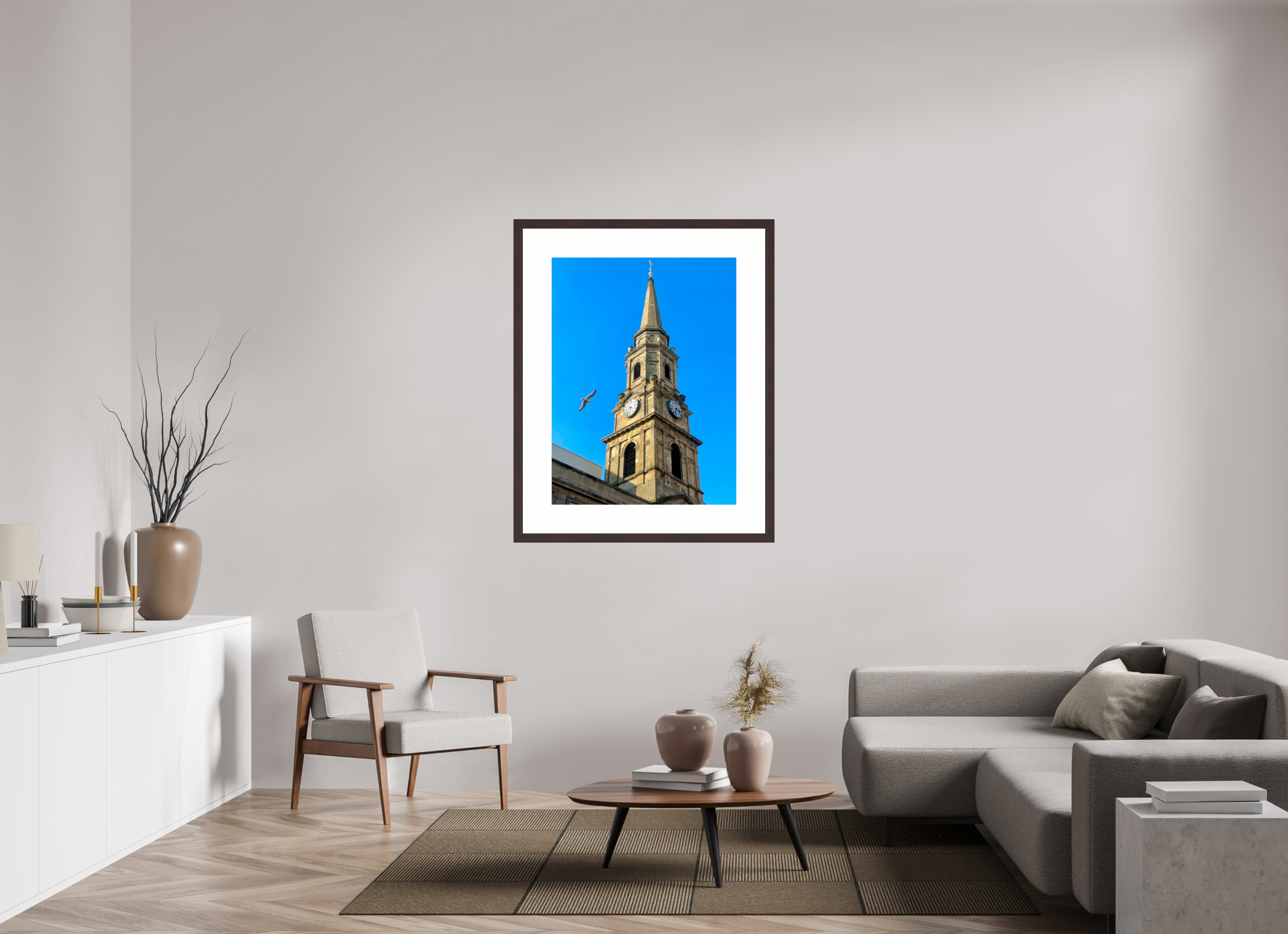 30 x 40″, Framed, Alder Brown, Color Print The Steeple
