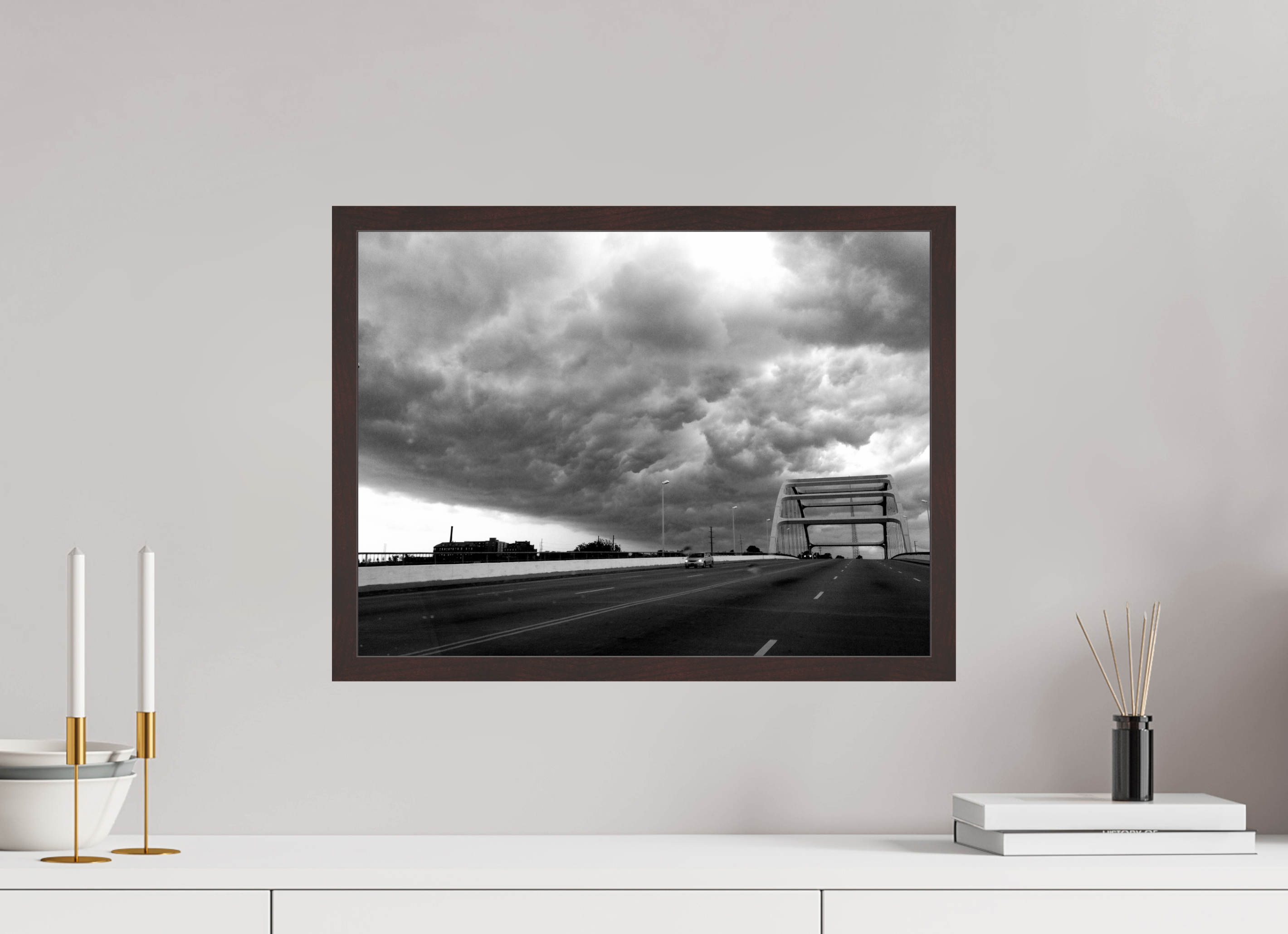 20 x 15″, ArtBox On Aluminum Dibond Storm Clouds Over Nashville