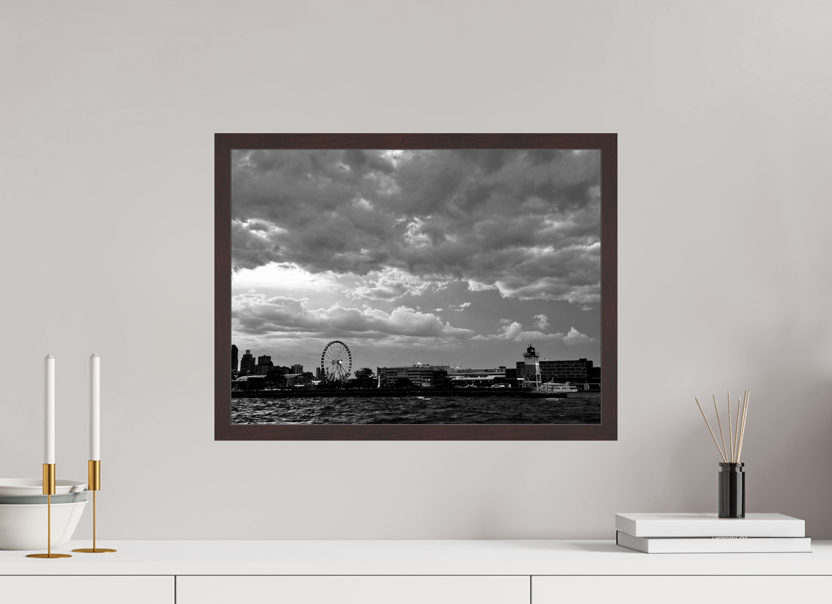 20 x 15″, ArtBox On Aluminum Dibond Navy Pier