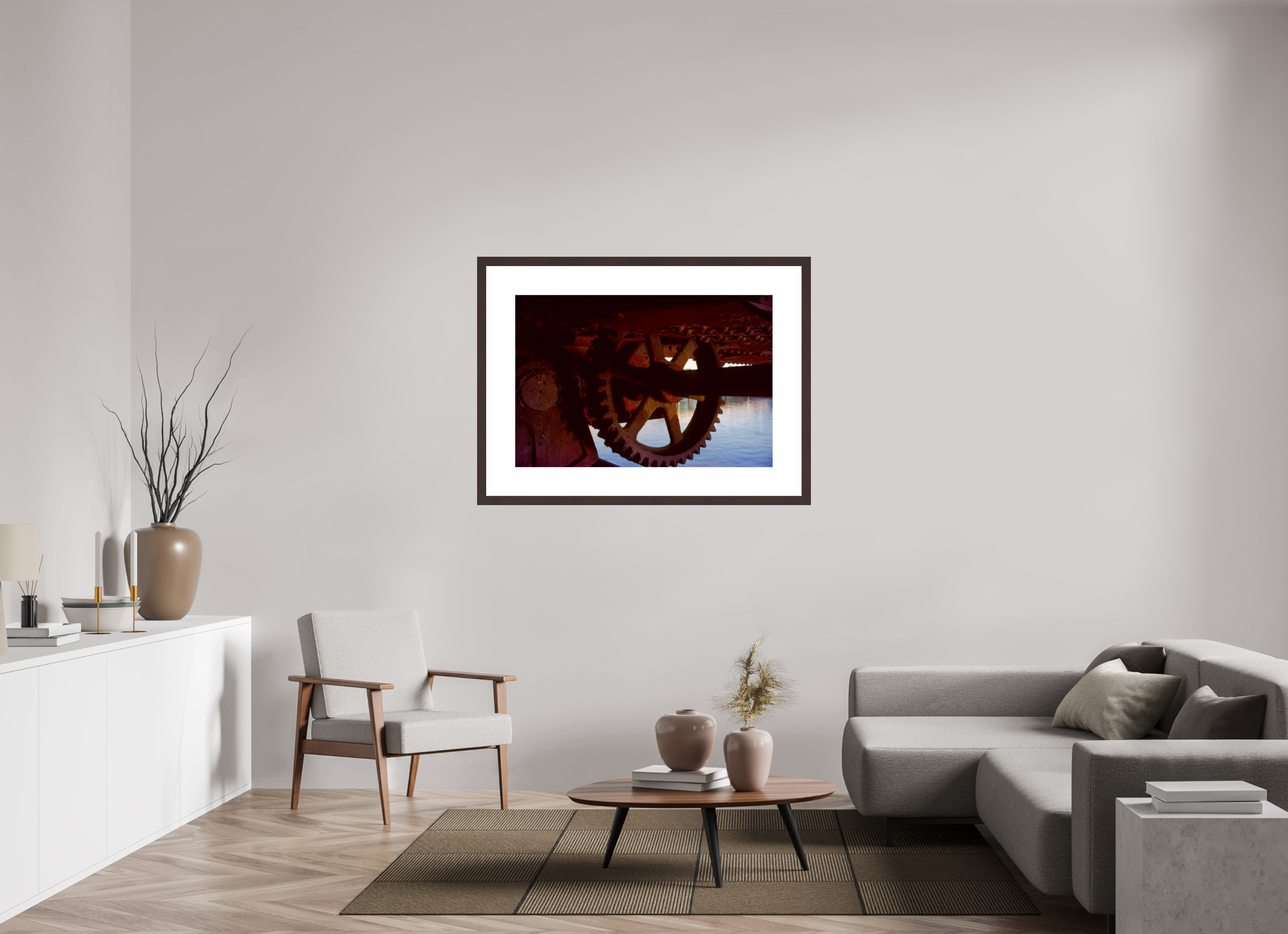 41.7 x 28″, Framed, Alder Brown, Color Print Bridge Gear