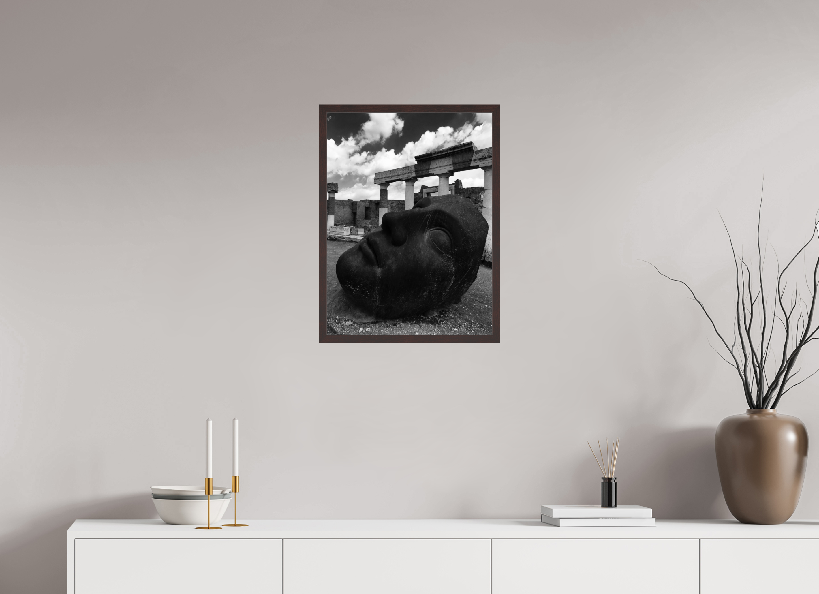 18 x 24″, ArtBox On Aluminum Dibond Pompeiian Statue