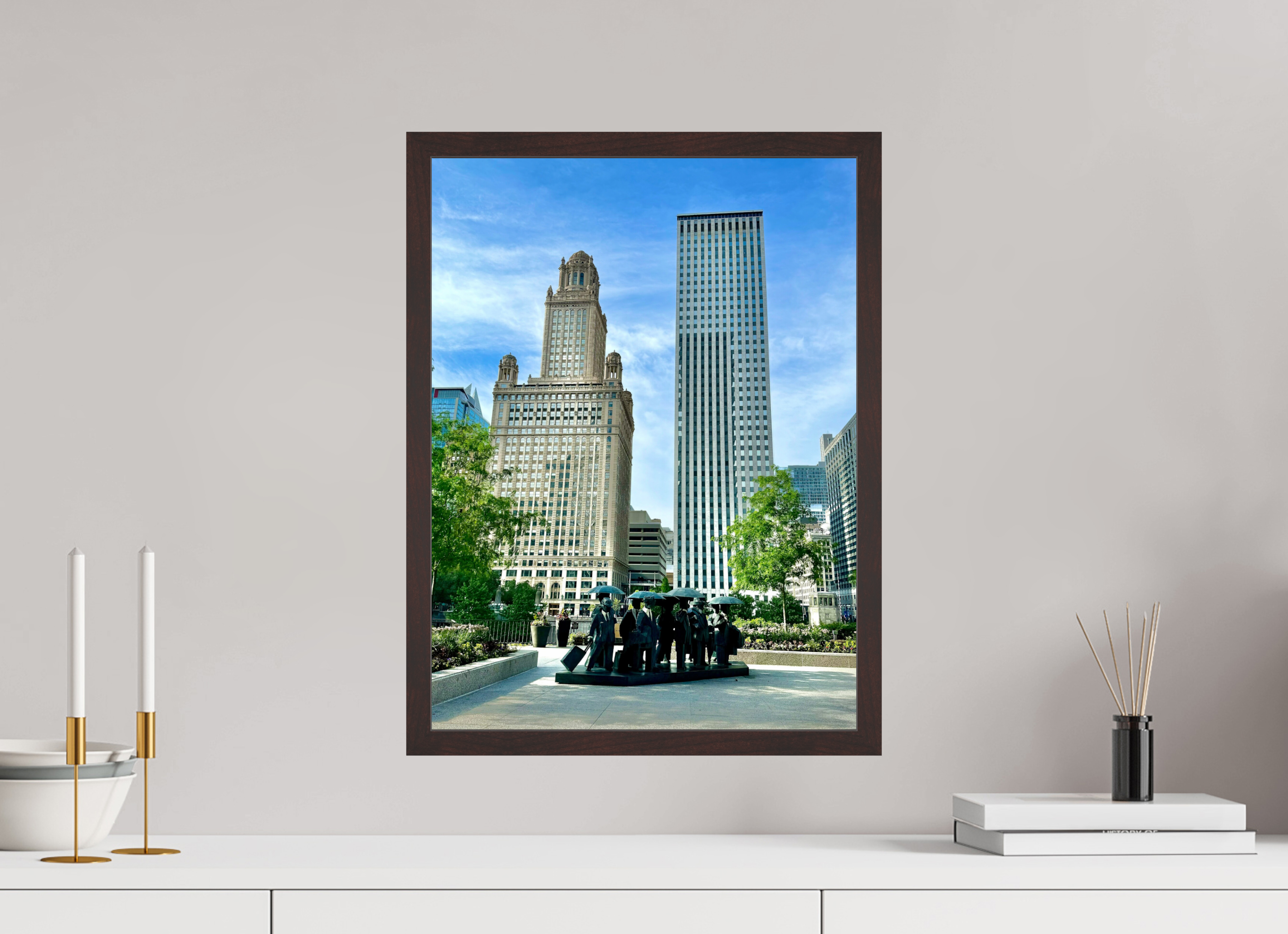 15 x 20″, ArtBox On Aluminum Dibond Sculpture, River North