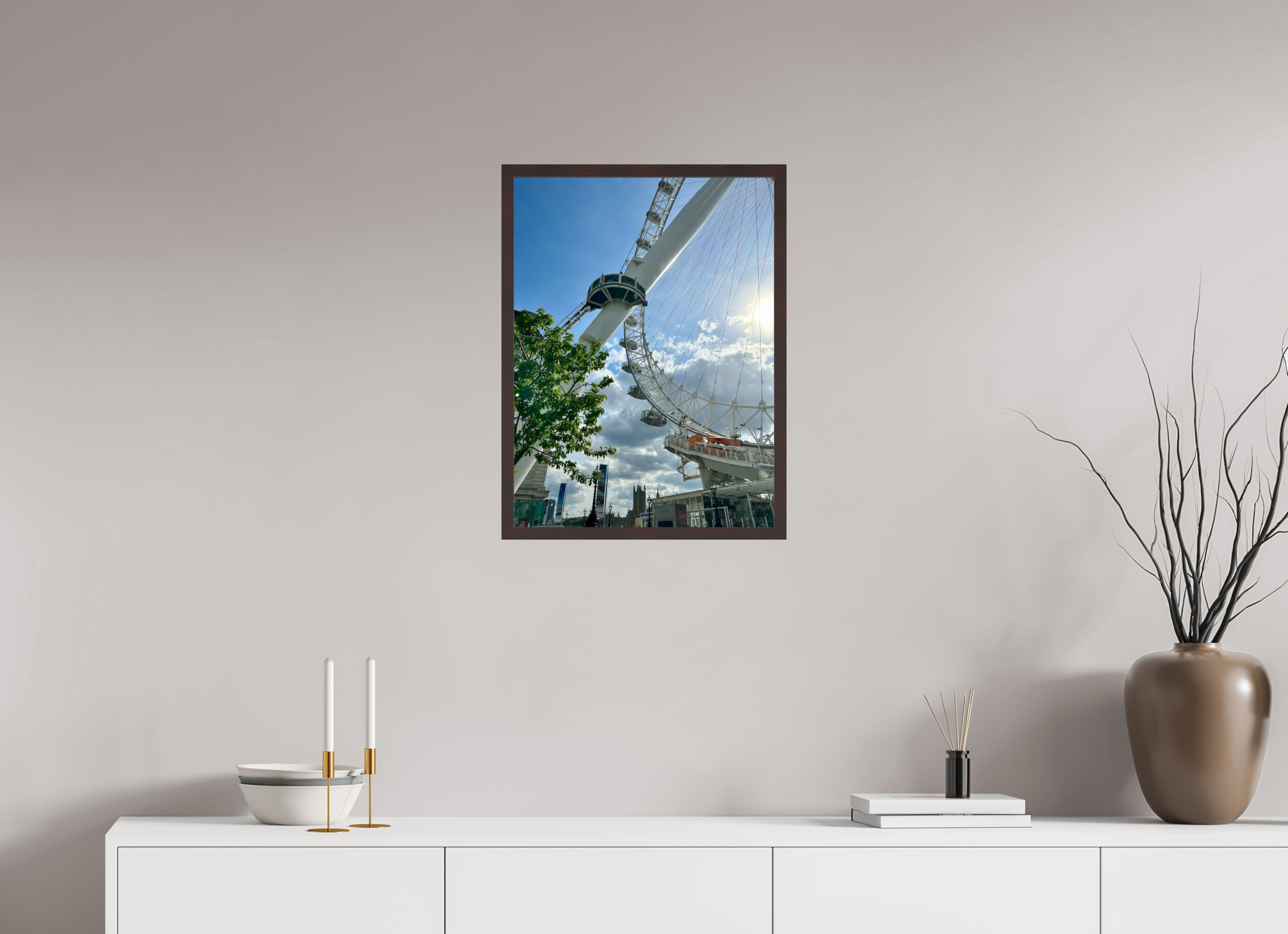 18 x 24″, ArtBox On Aluminum Dibond London Eye (Alternate View)