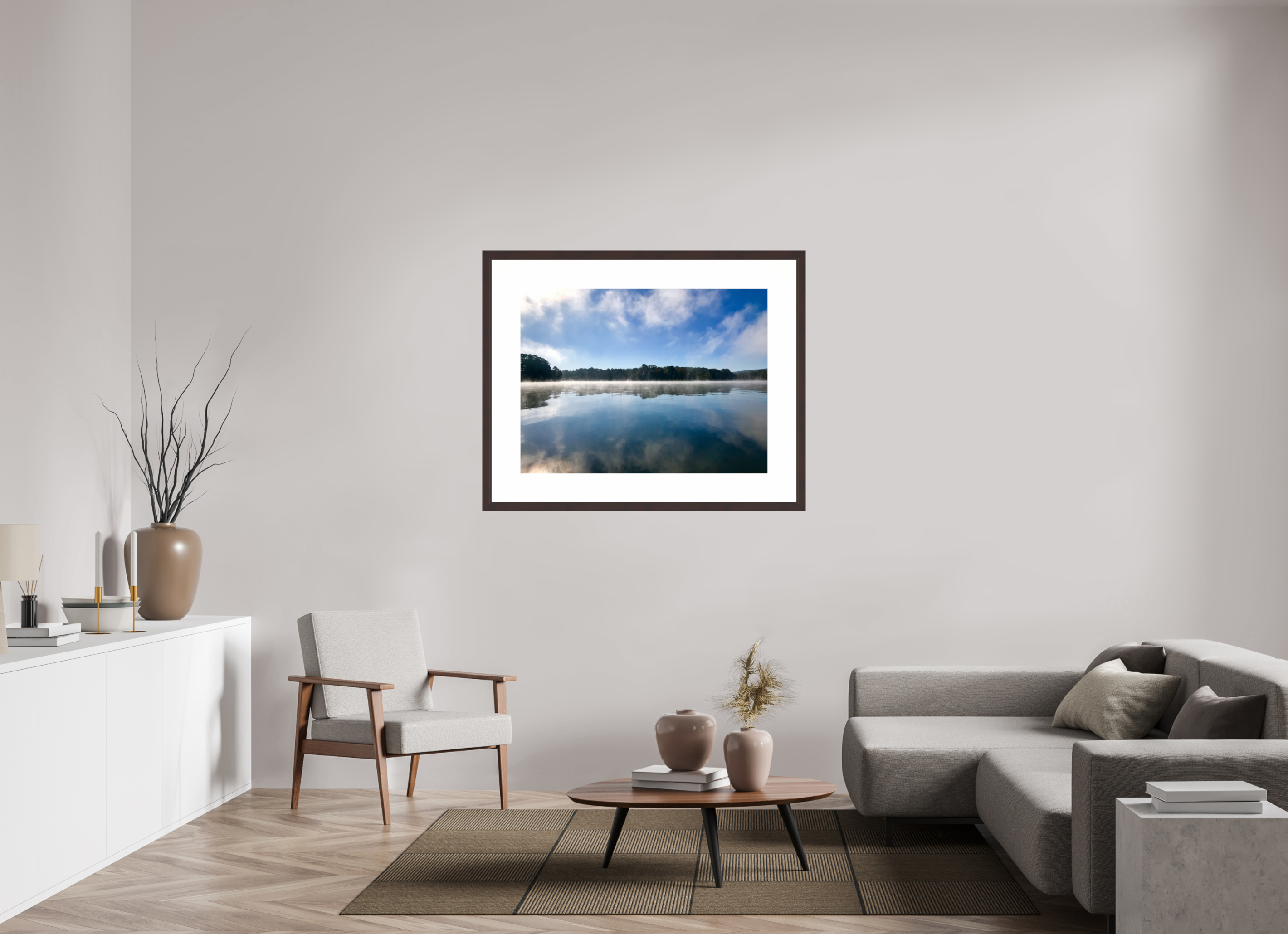 40 x 30″, Framed, Alder Brown, Color Print Breaking Fog