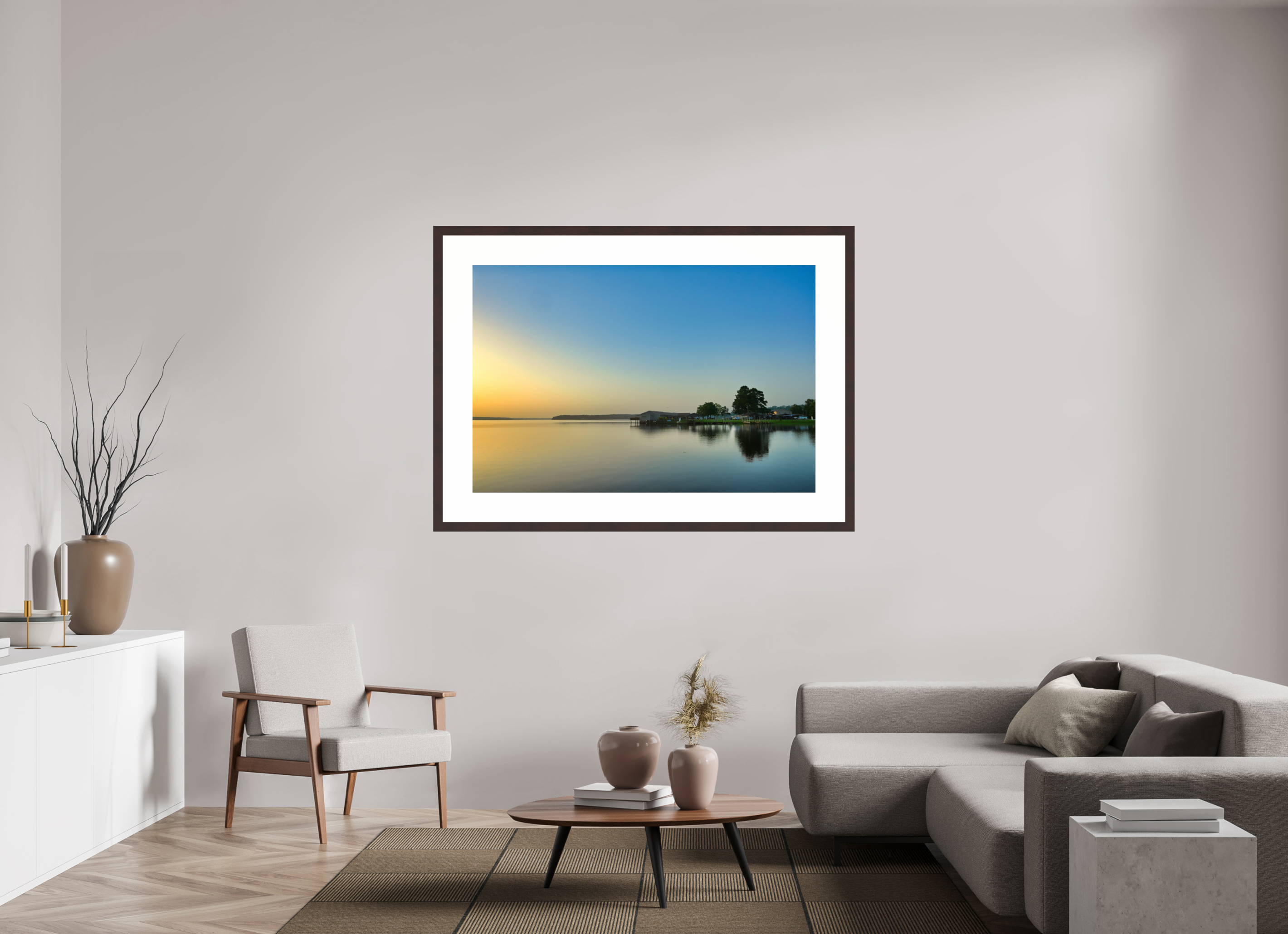 54 x 36″, Framed, Alder Brown, Color Print D'Arbonne Lake