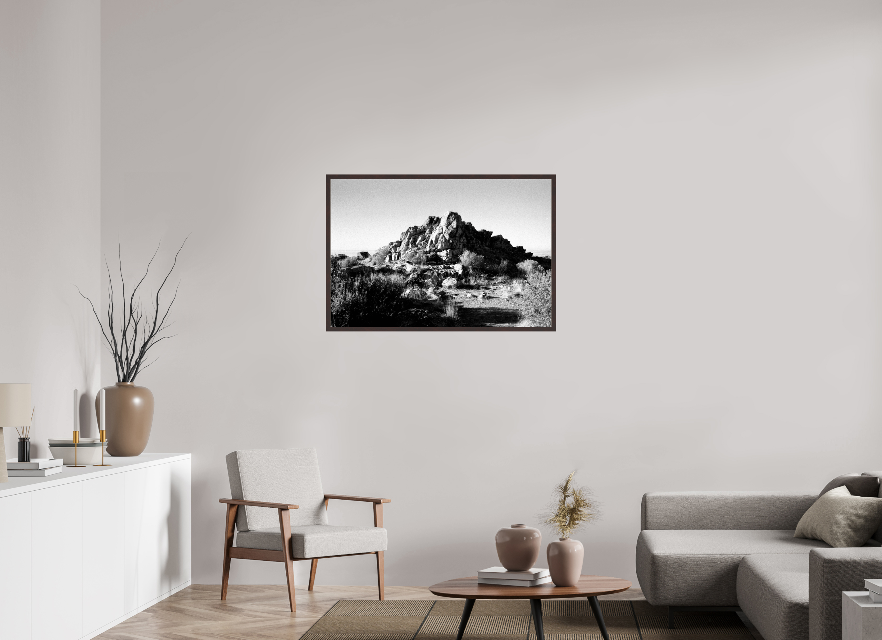 41.5 x 28″, ArtBox On Aluminum Dibond Craggy Rock Formation