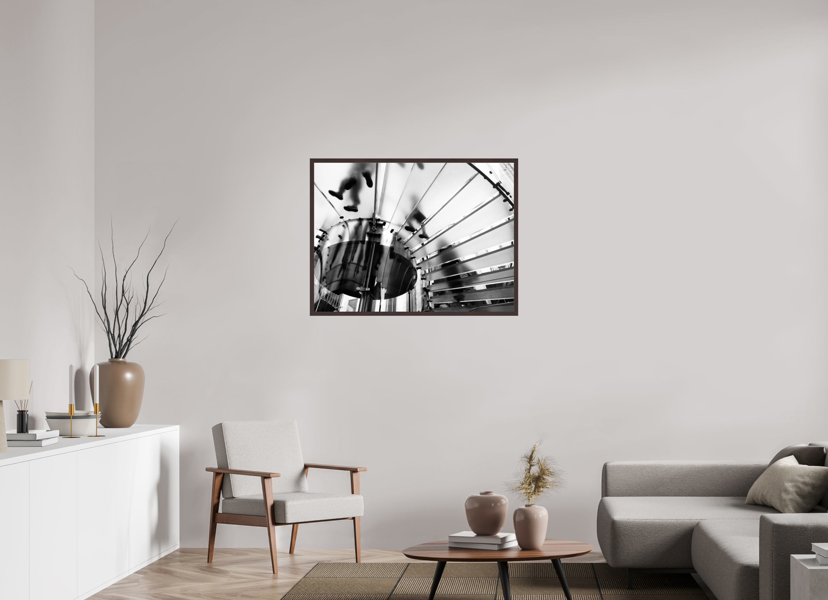 40 x 30″, ArtBox On Aluminum Dibond Glass Steps