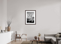 20 x 29.8″, Framed, Alder Brown, B&W Print Skyline Arch with Tree
