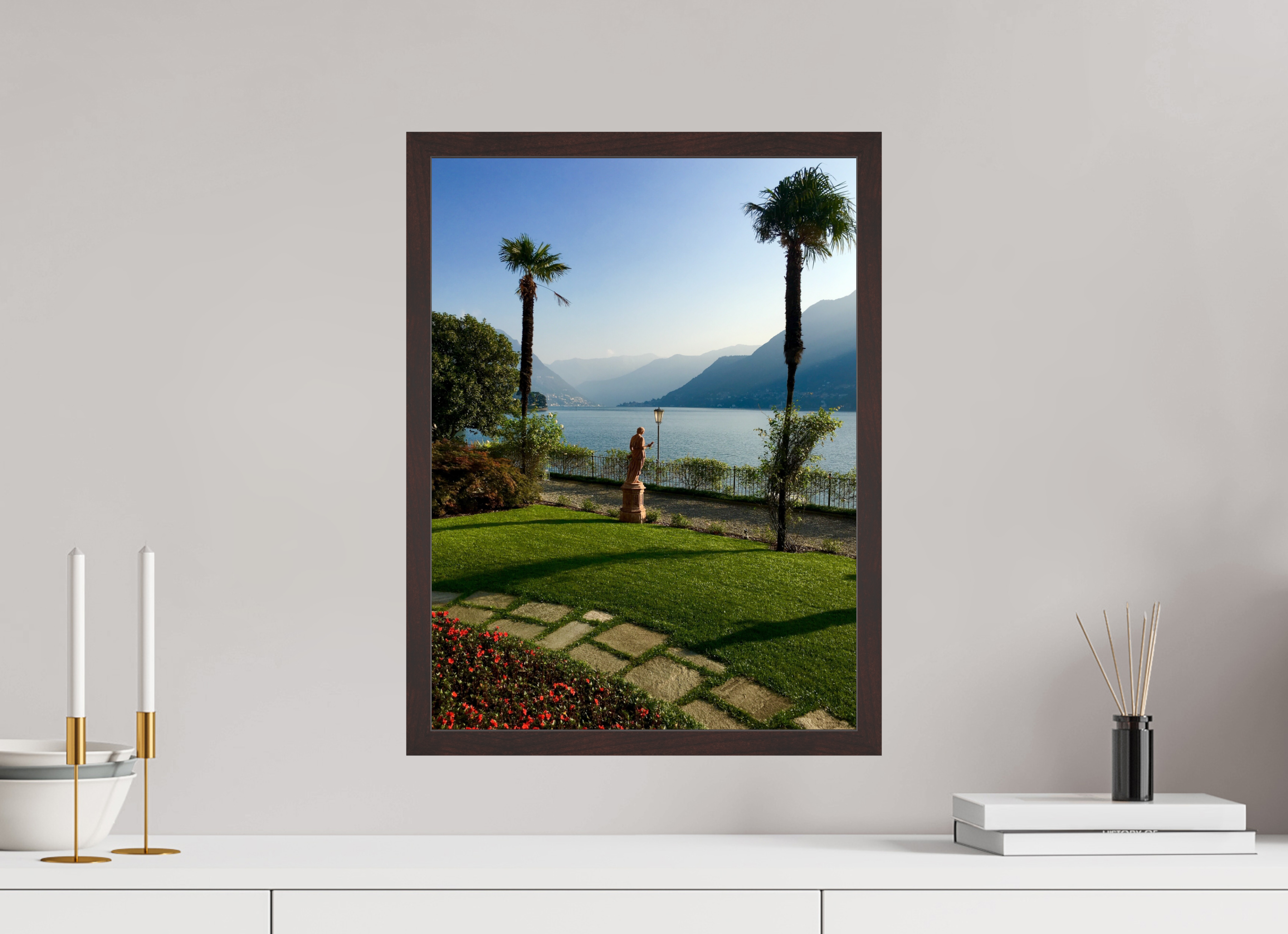 15 x 20″, ArtBox On Aluminum Dibond View of Lake Como, Variation 2