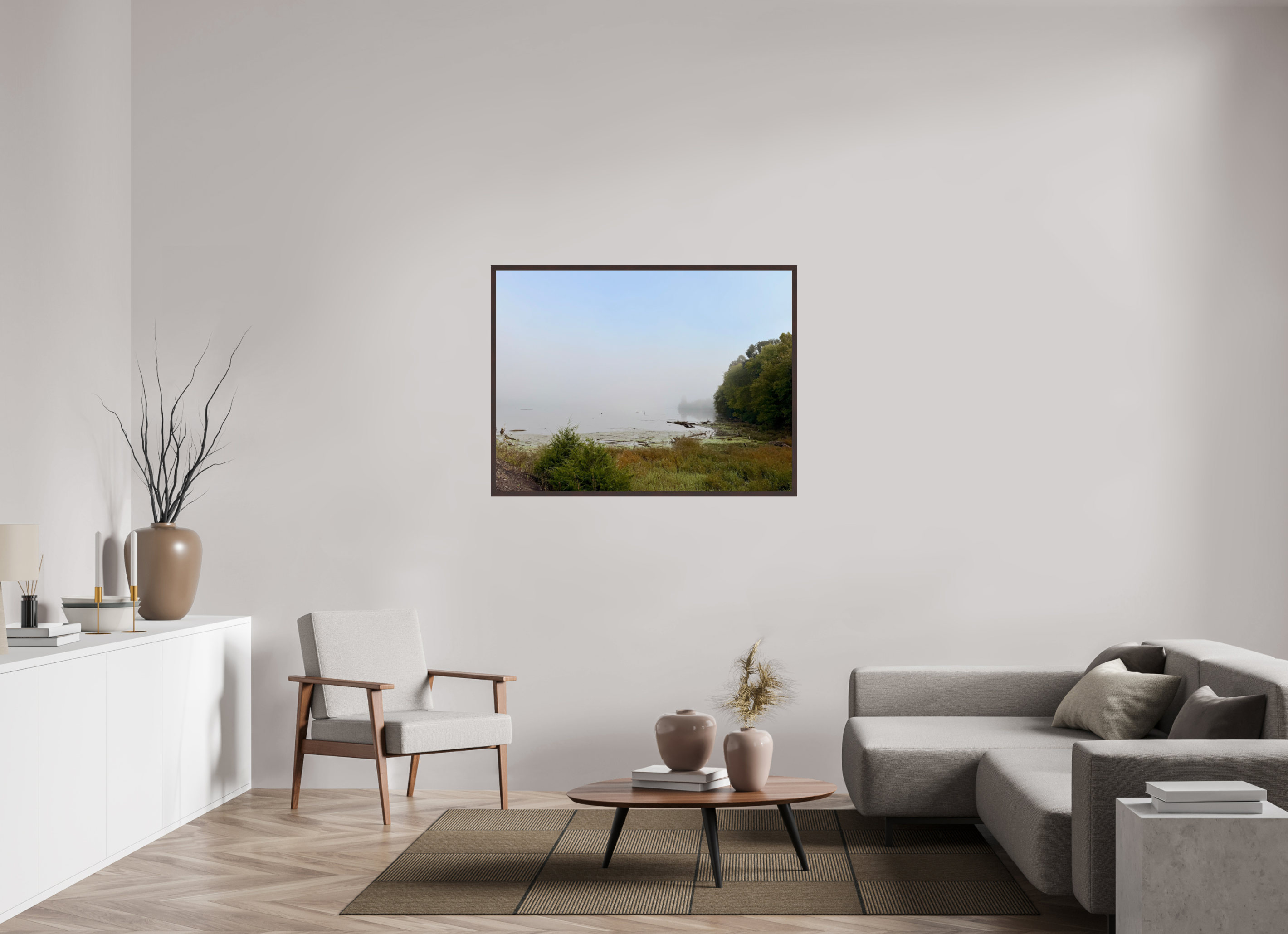48 x 36″, ArtBox On Aluminum Dibond Fog at Cordell Hull Reservoir