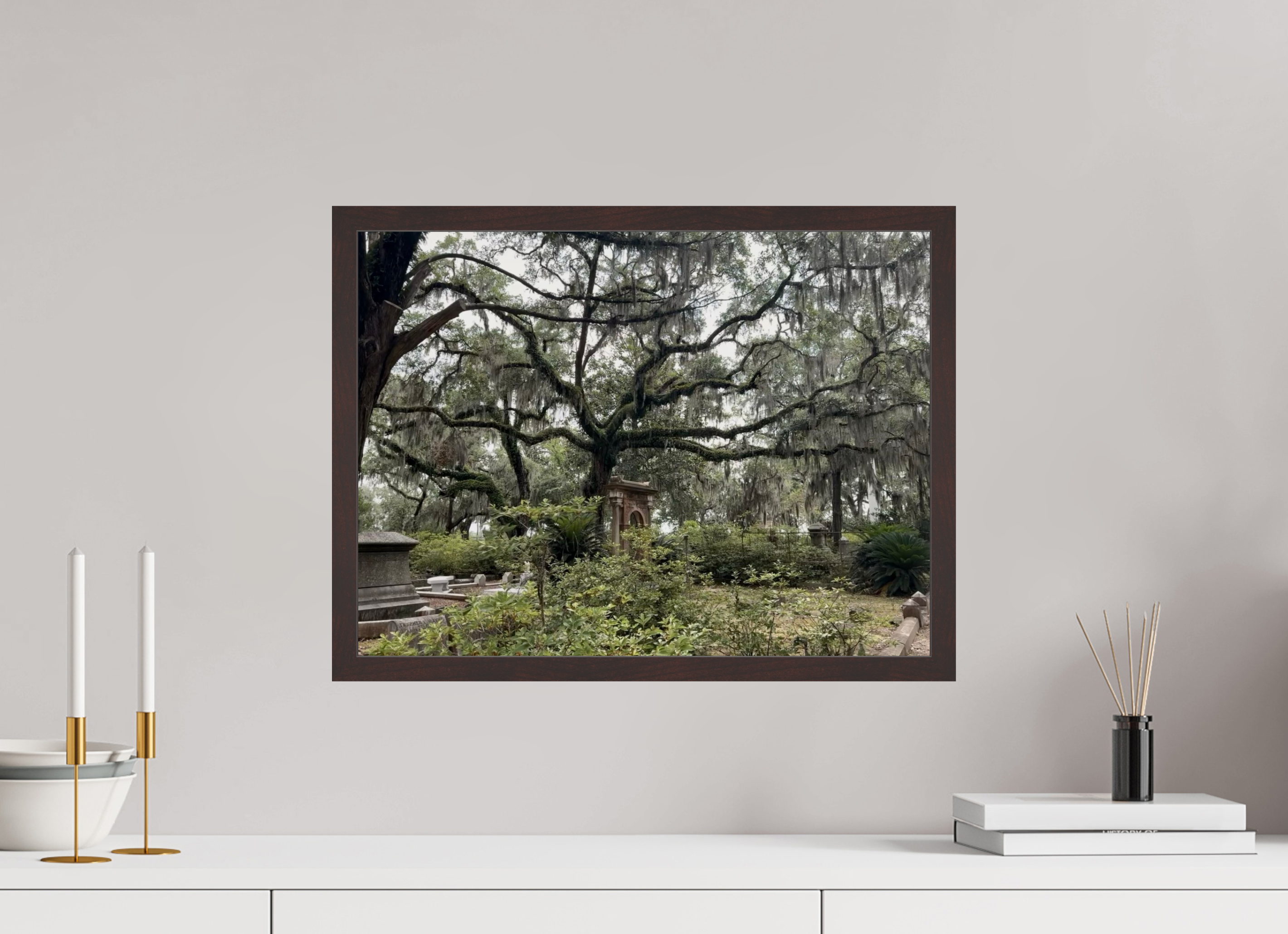 20 x 15″, ArtBox On Aluminum Dibond Bonaventure Cemetery