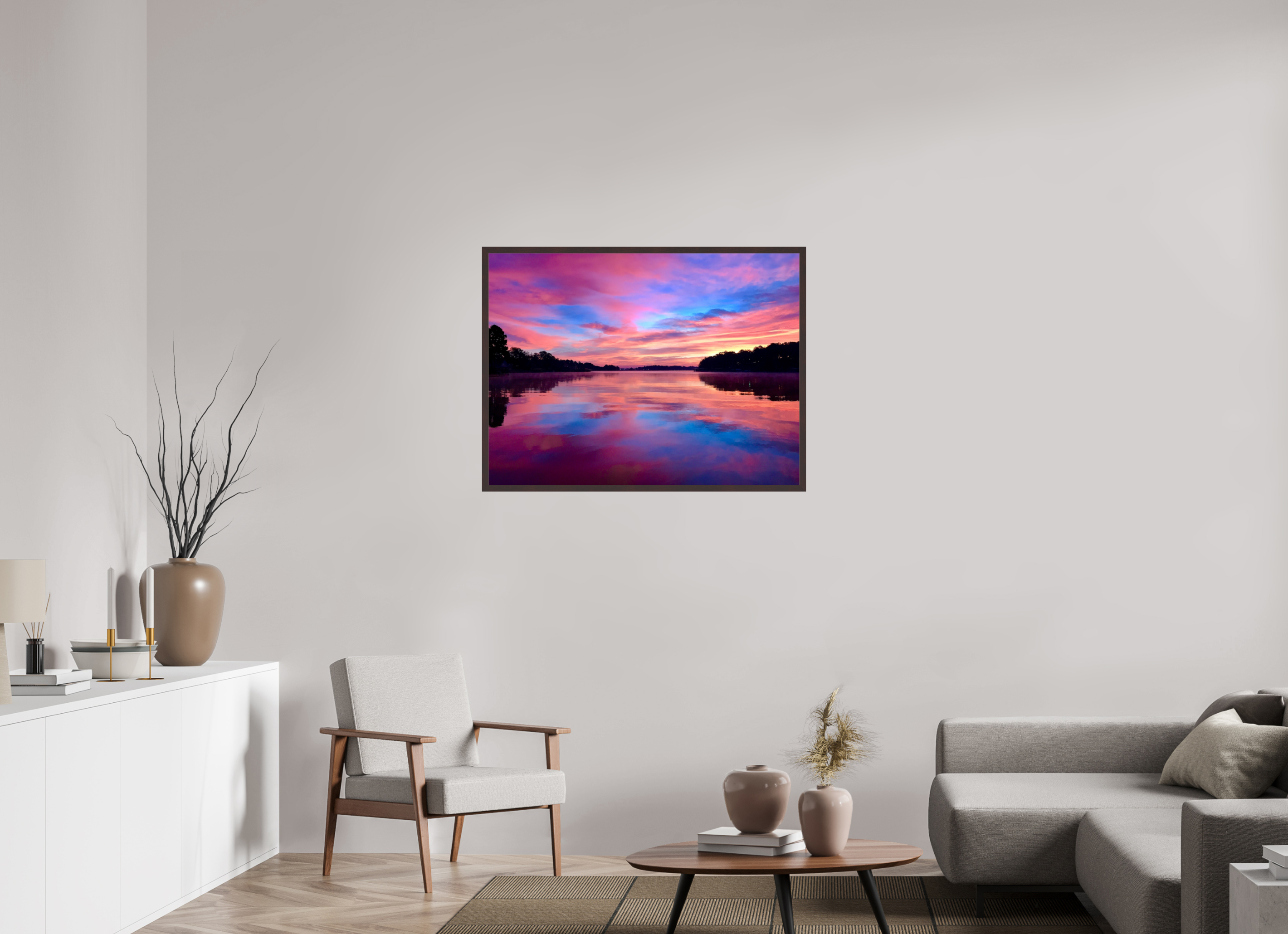 40 x 30″, ArtBox On Aluminum Dibond Lake Hamilton Sunrise