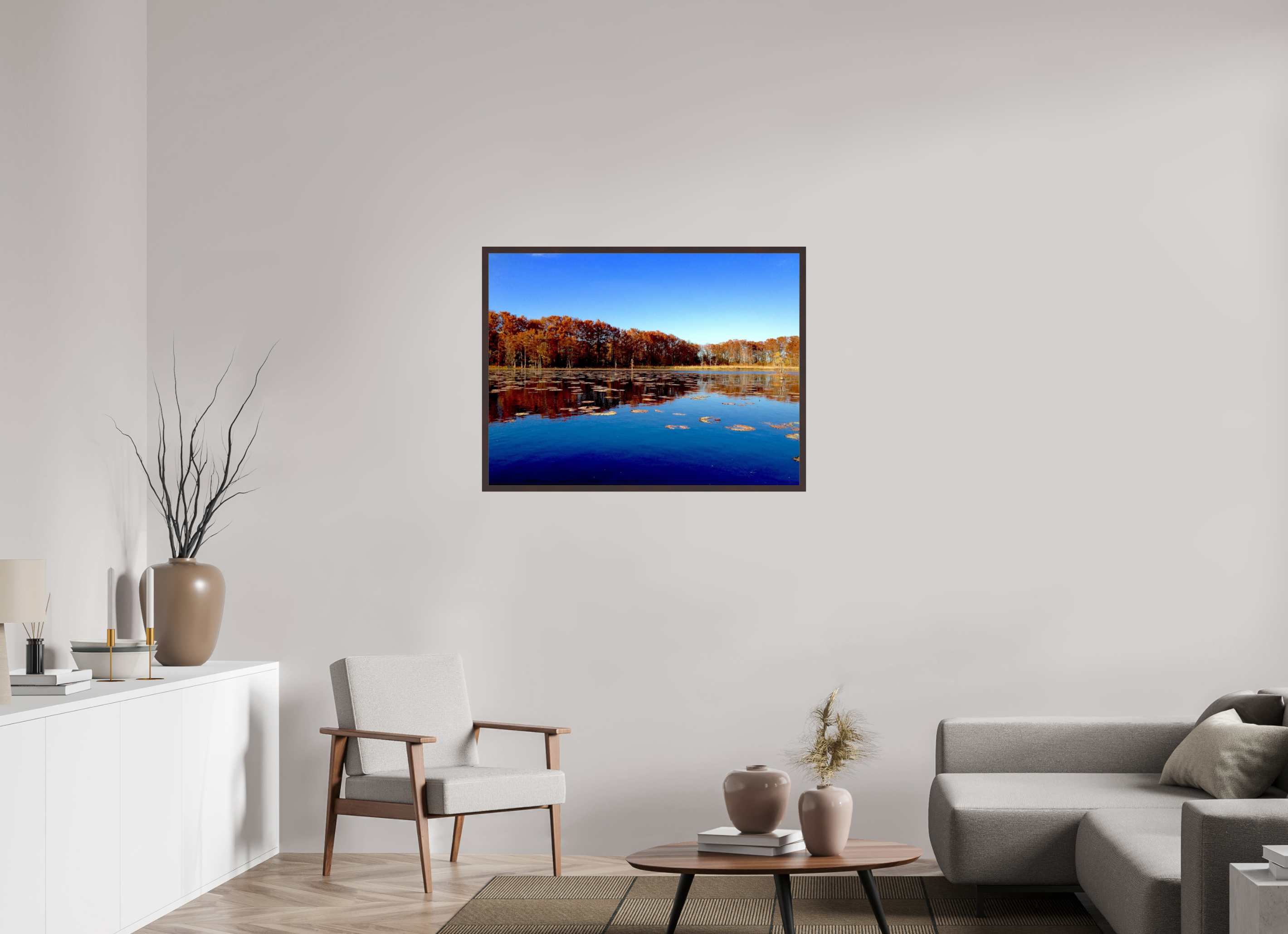 40 x 30″, ArtBox On Aluminum Dibond Black Bayou