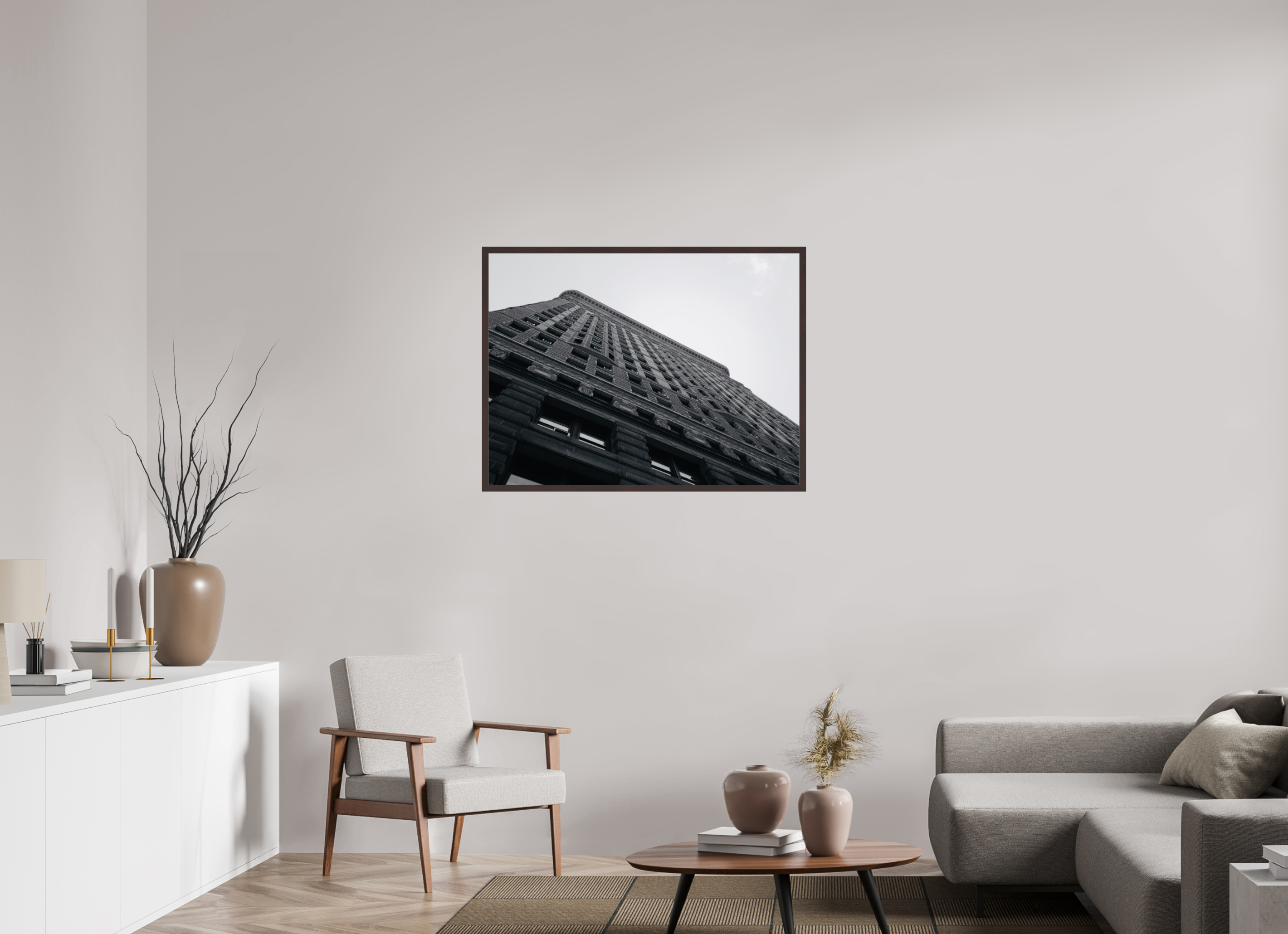 40 x 30″, ArtBox On Aluminum Dibond The Flatiron (B&W)