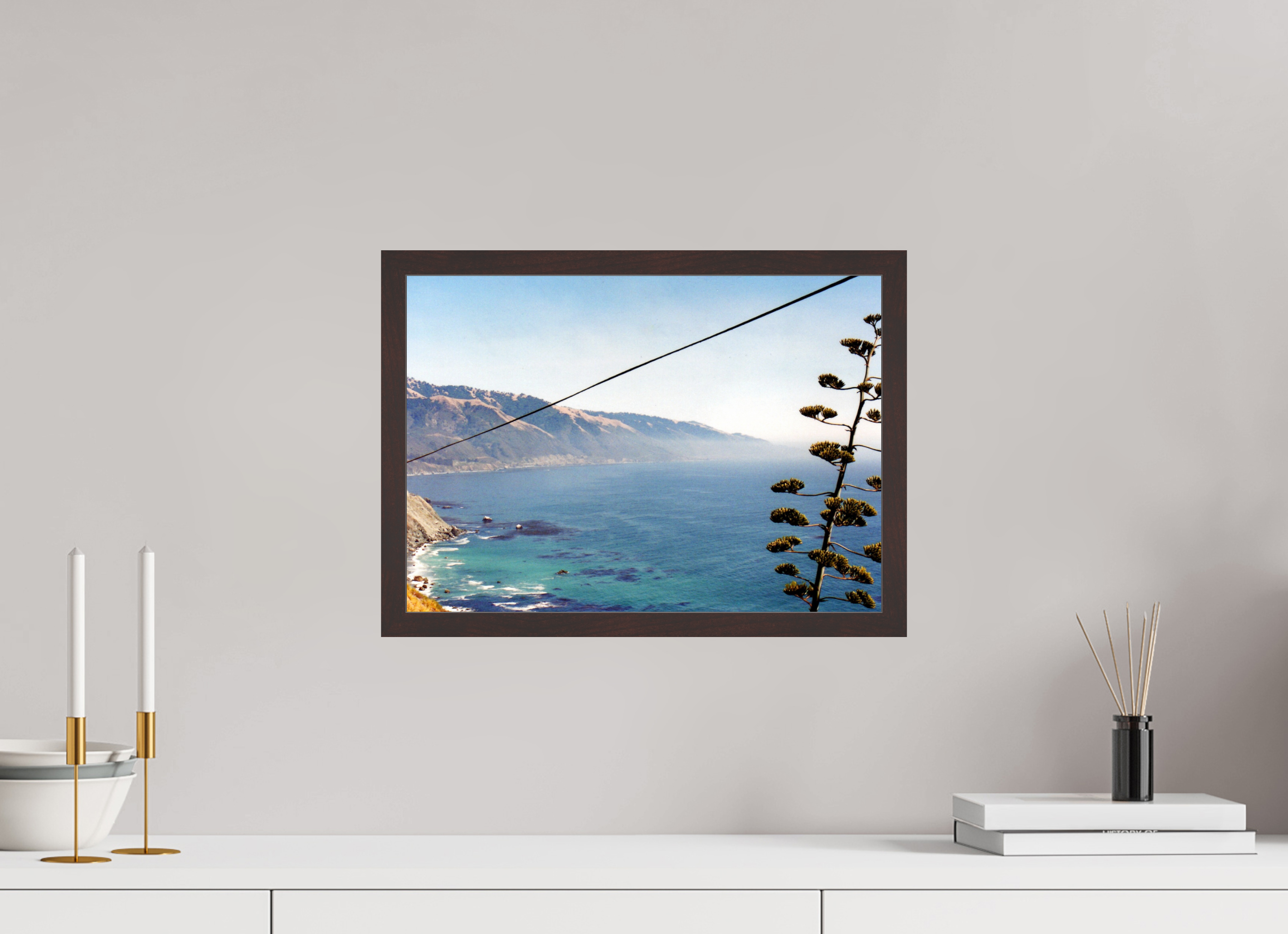 16.7 x 12″, ArtBox On Aluminum Dibond Line / California Coast