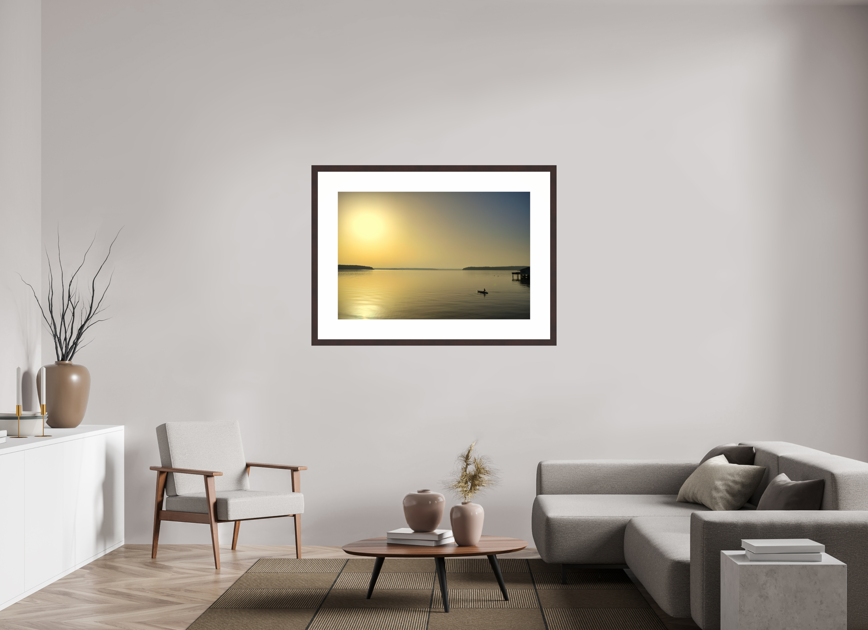 45 x 30″, Framed, Alder Brown, Color Print Paddleboarder