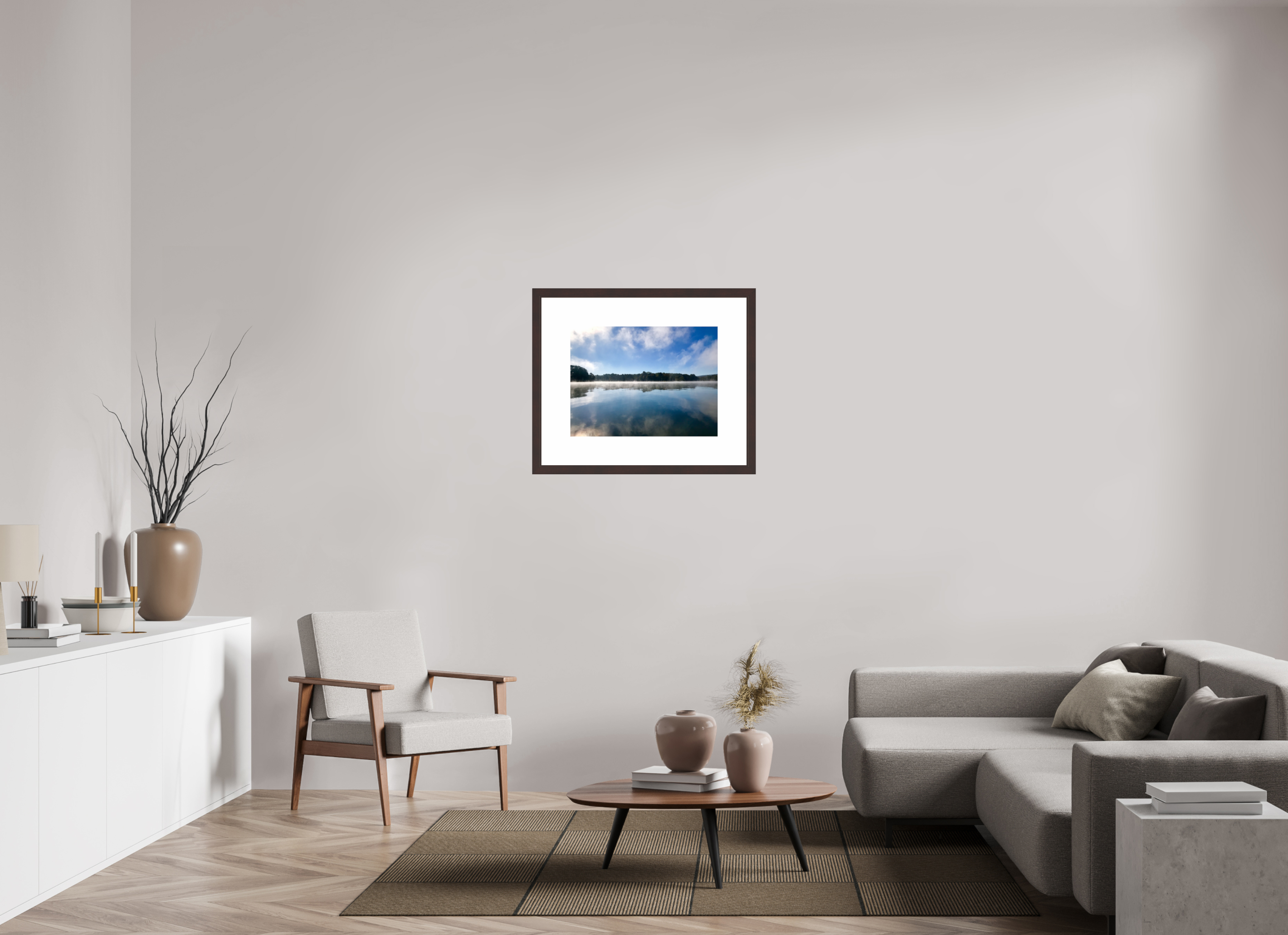 24 x 18″, Framed, Alder Brown, Color Print Breaking Fog