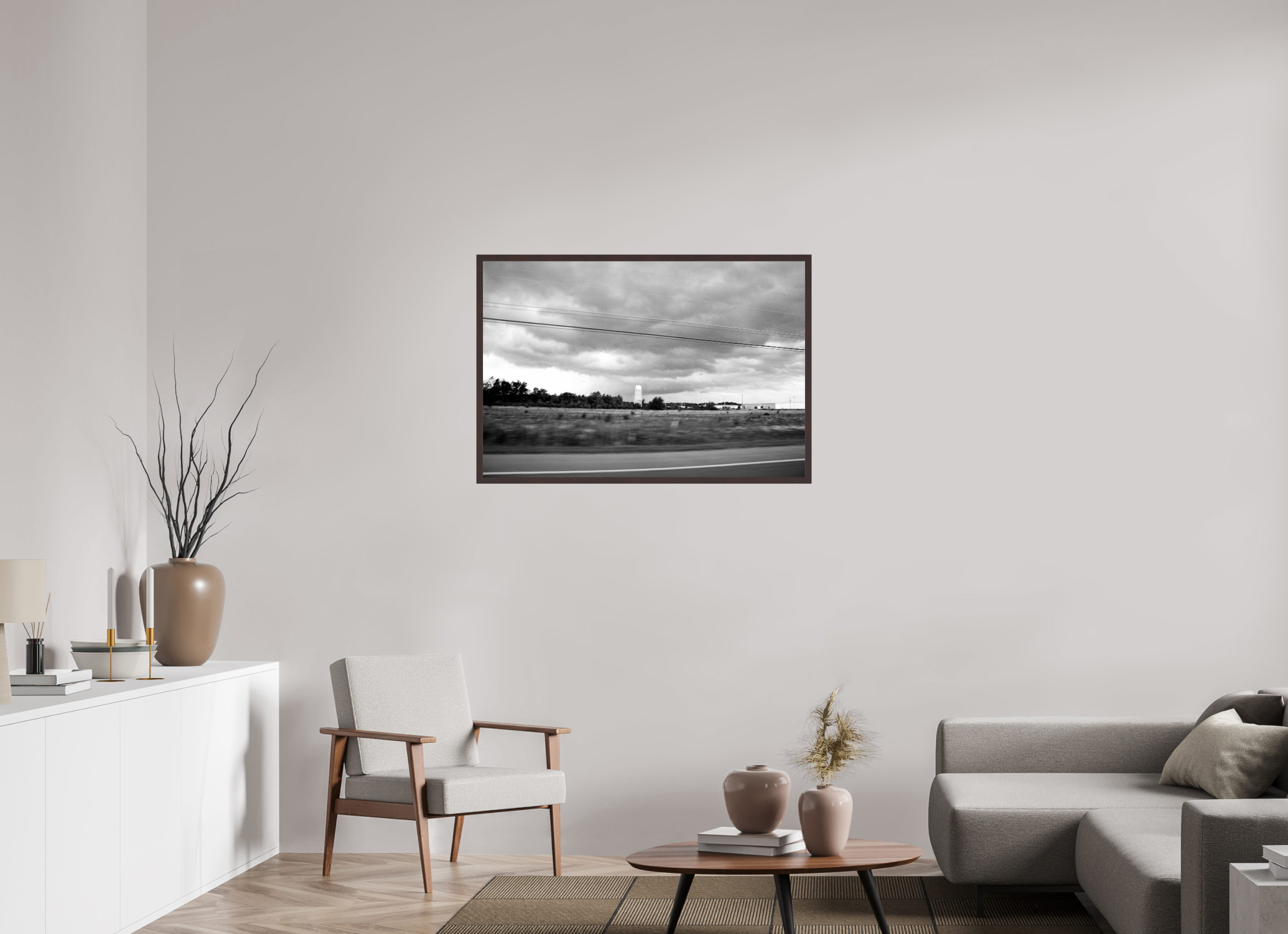41.4 x 28″, ArtBox On Aluminum Dibond Lines and Water Tower