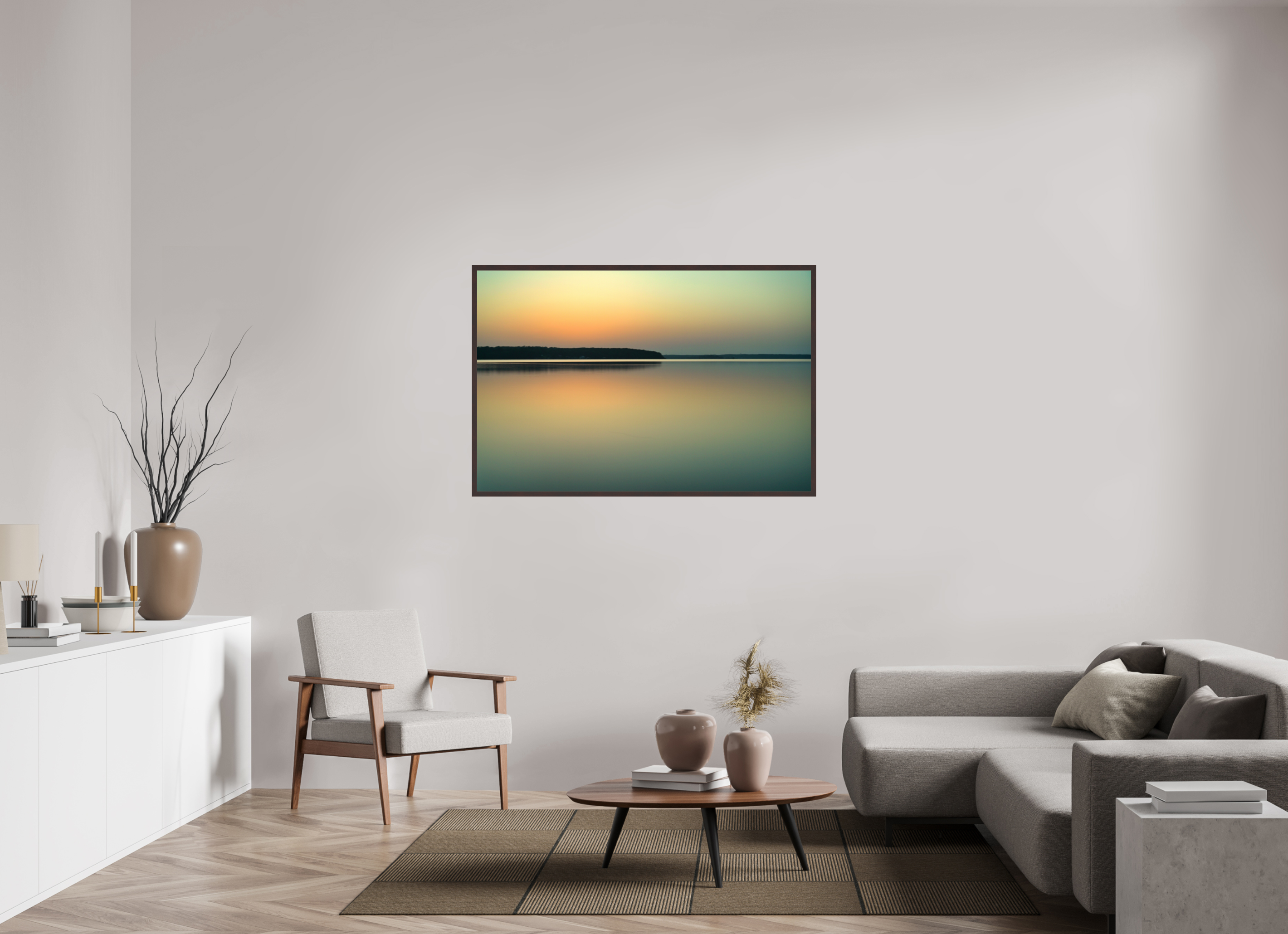 54 x 36″, ArtBox On Aluminum Dibond Sunrise at D'Arbonne Lake