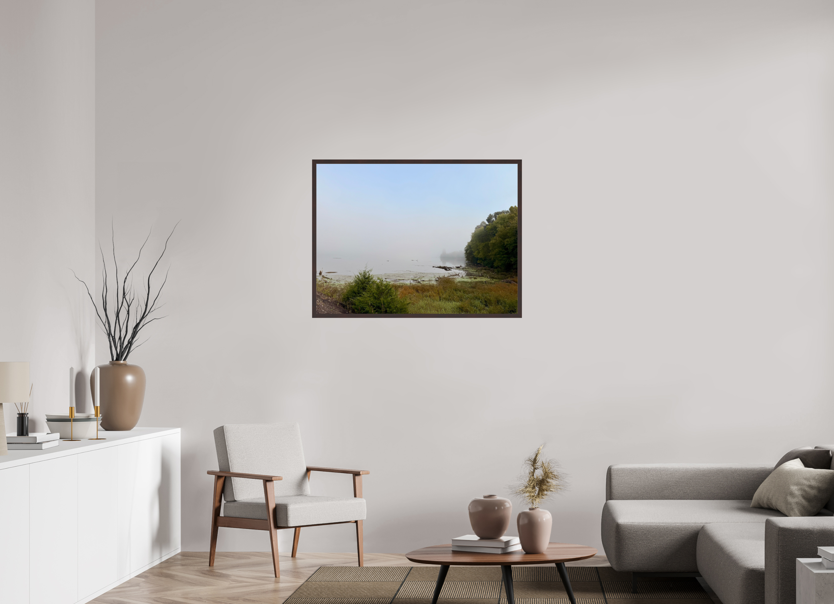 40 x 30″, ArtBox On Aluminum Dibond Fog at Cordell Hull Reservoir