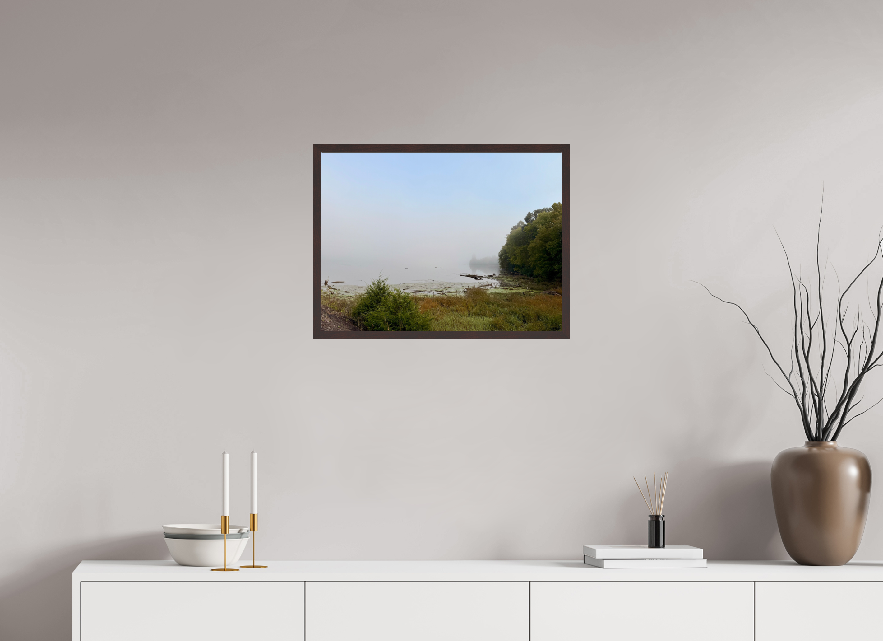 24 x 18″, ArtBox On Aluminum Dibond Fog at Cordell Hull Reservoir