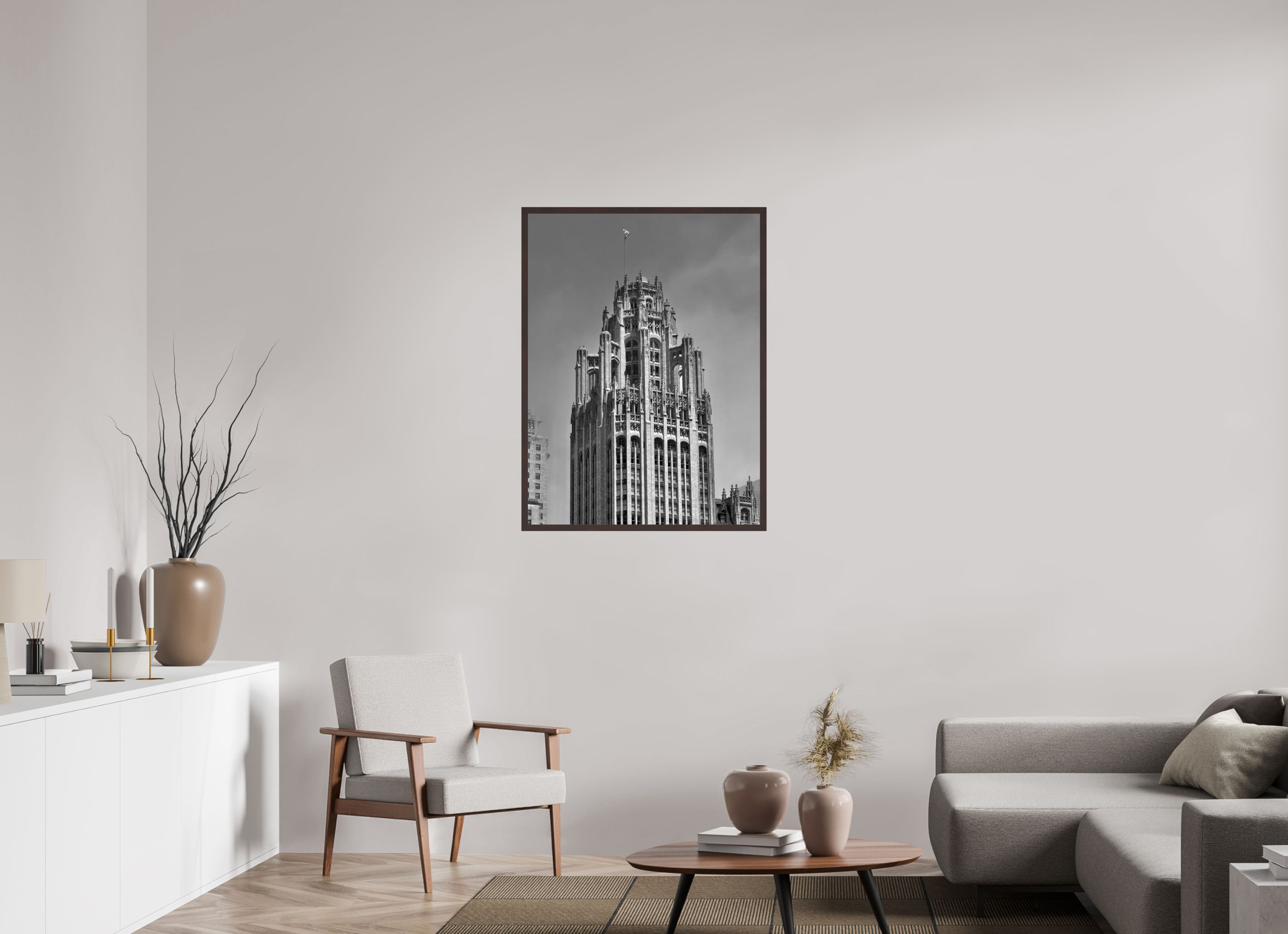 30 x 40″, ArtBox On Aluminum Dibond Tribune Tower