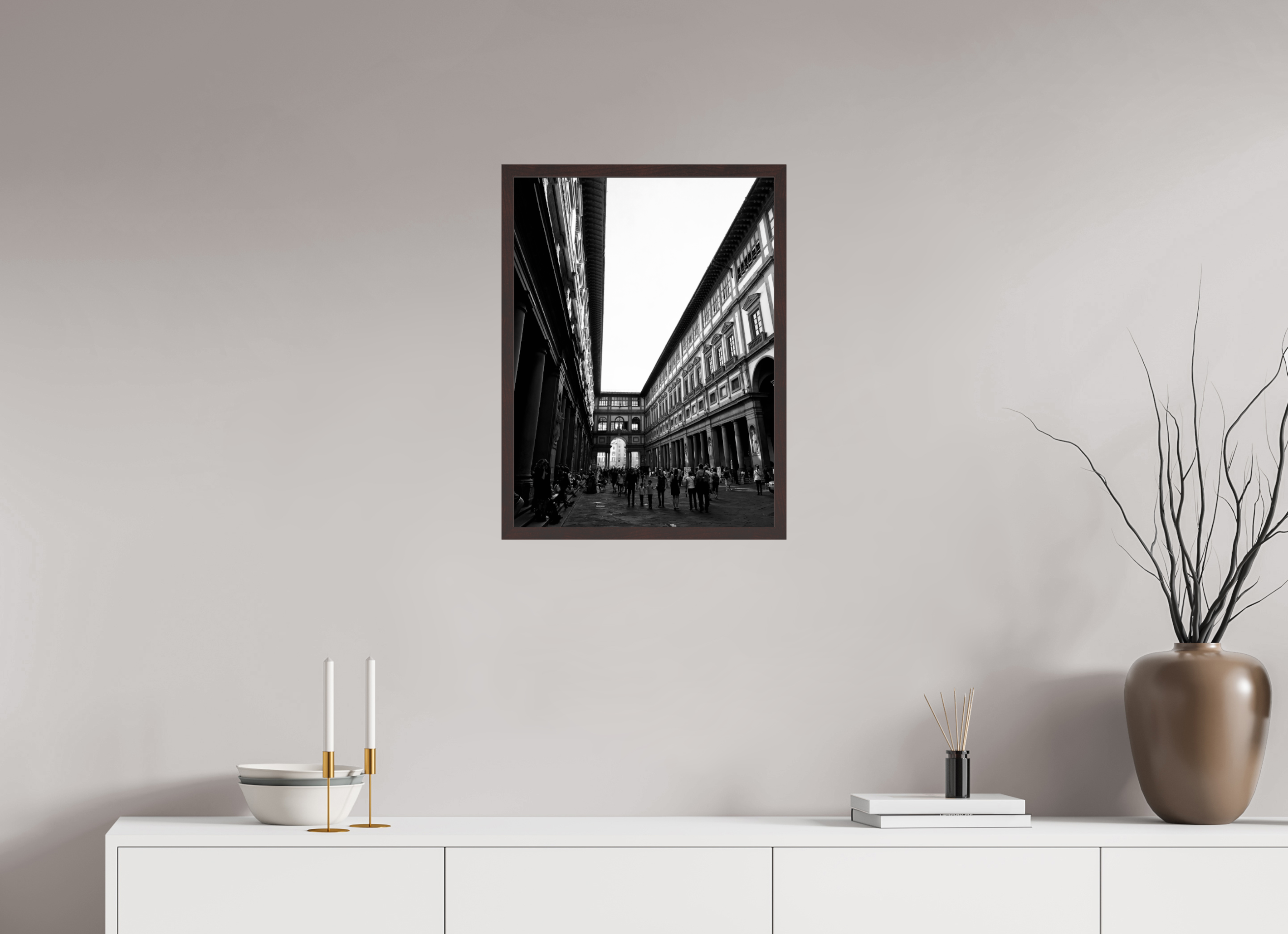 18 x 24″, ArtBox On Aluminum Dibond Piazza Uffizi