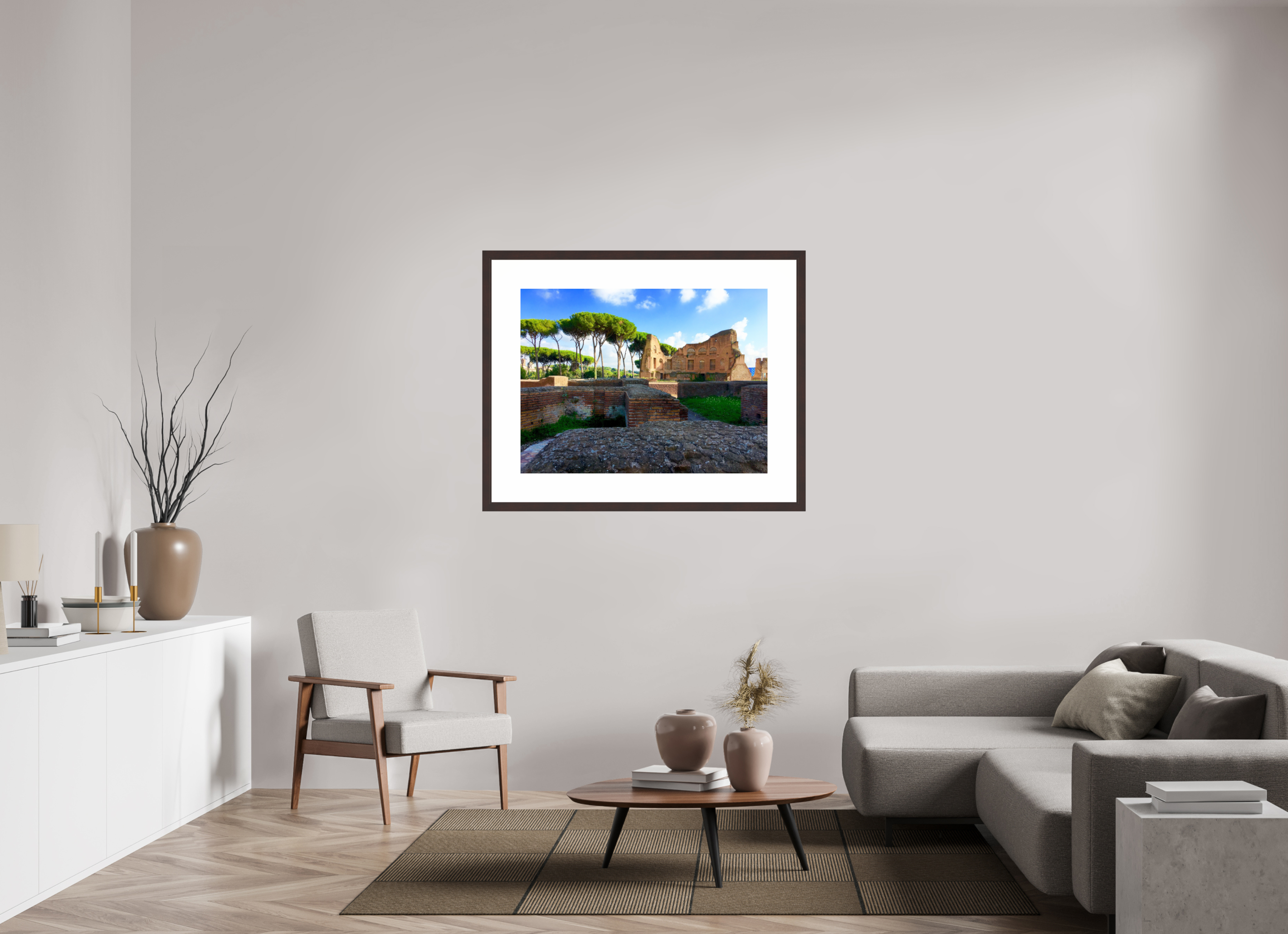 40 x 30″, Framed, Alder Brown, Color Print Forum Ruins