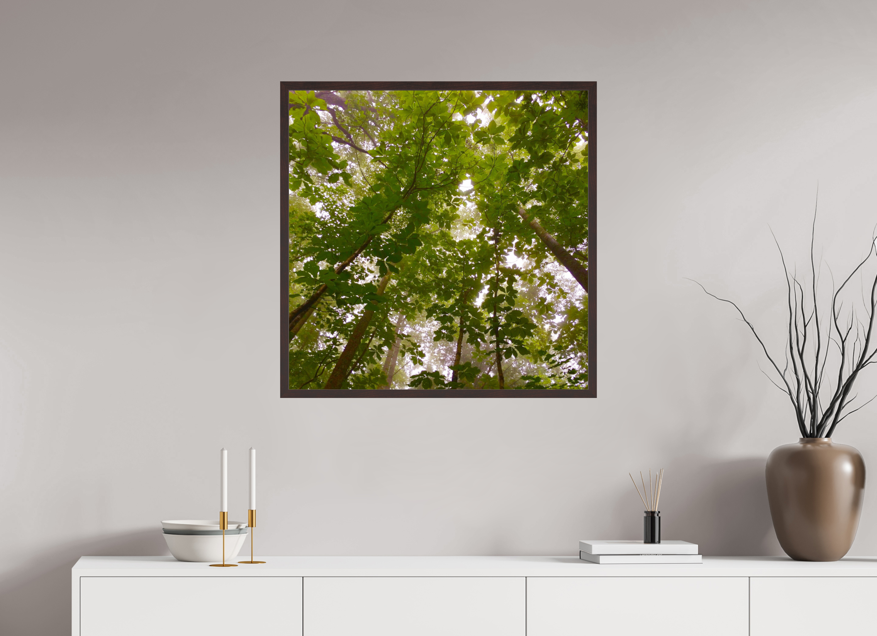 30 x 30″, ArtBox On Aluminum Dibond Tree Canopy