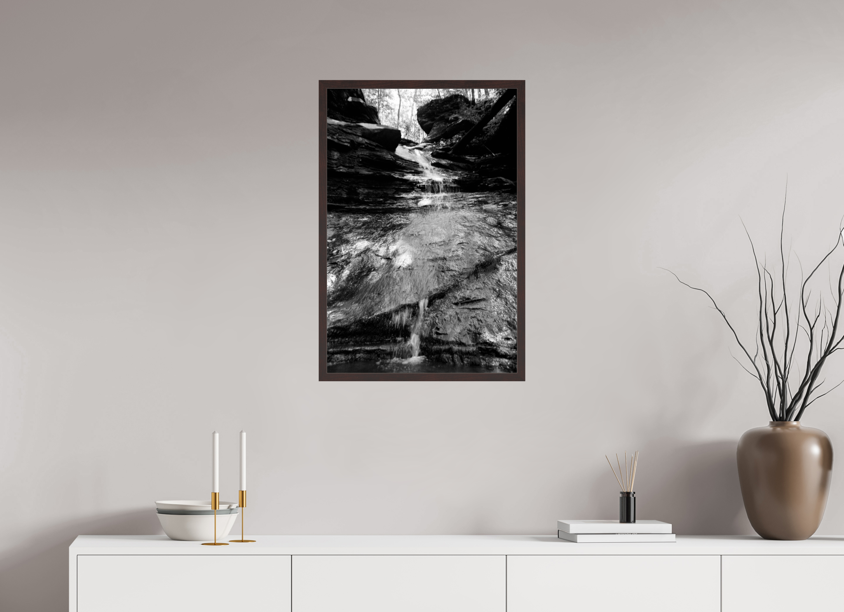 20 x 29.6″, ArtBox On Aluminum Dibond Waterfall