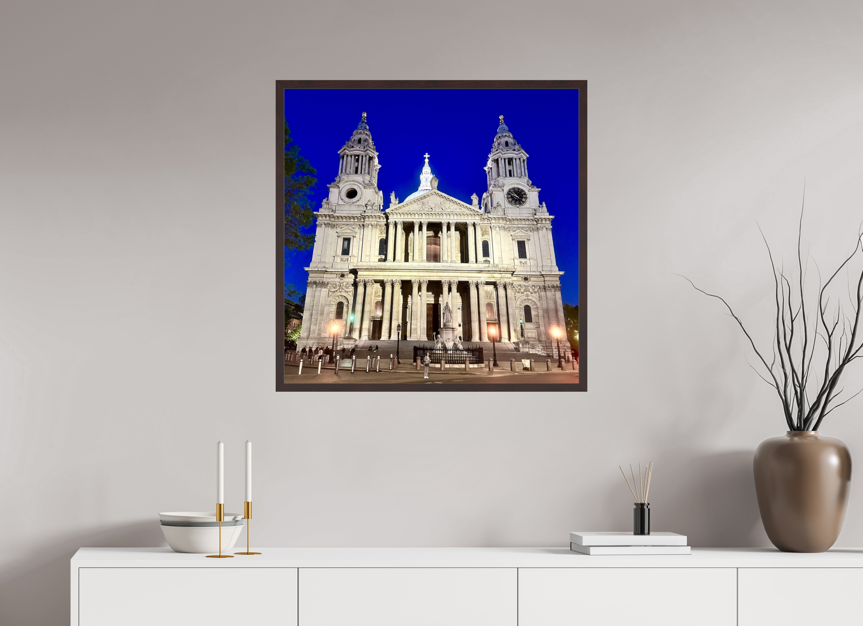 30 x 30″, ArtBox On Aluminum Dibond Facade of St. Paul's
