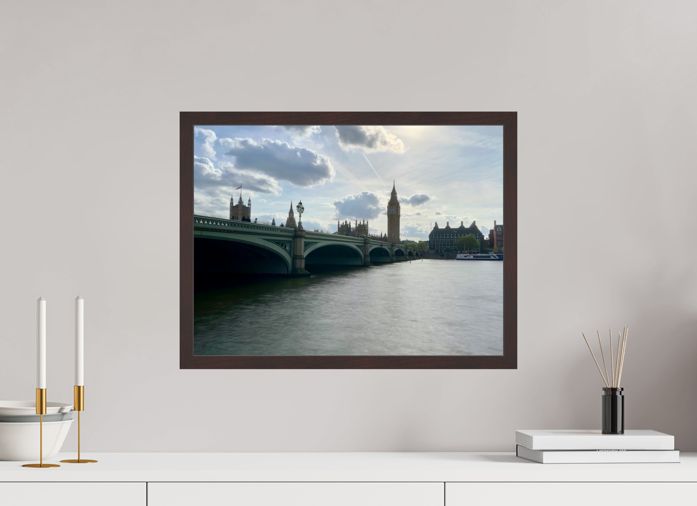 20 x 15″, ArtBox On Aluminum Dibond Westminster Bridge