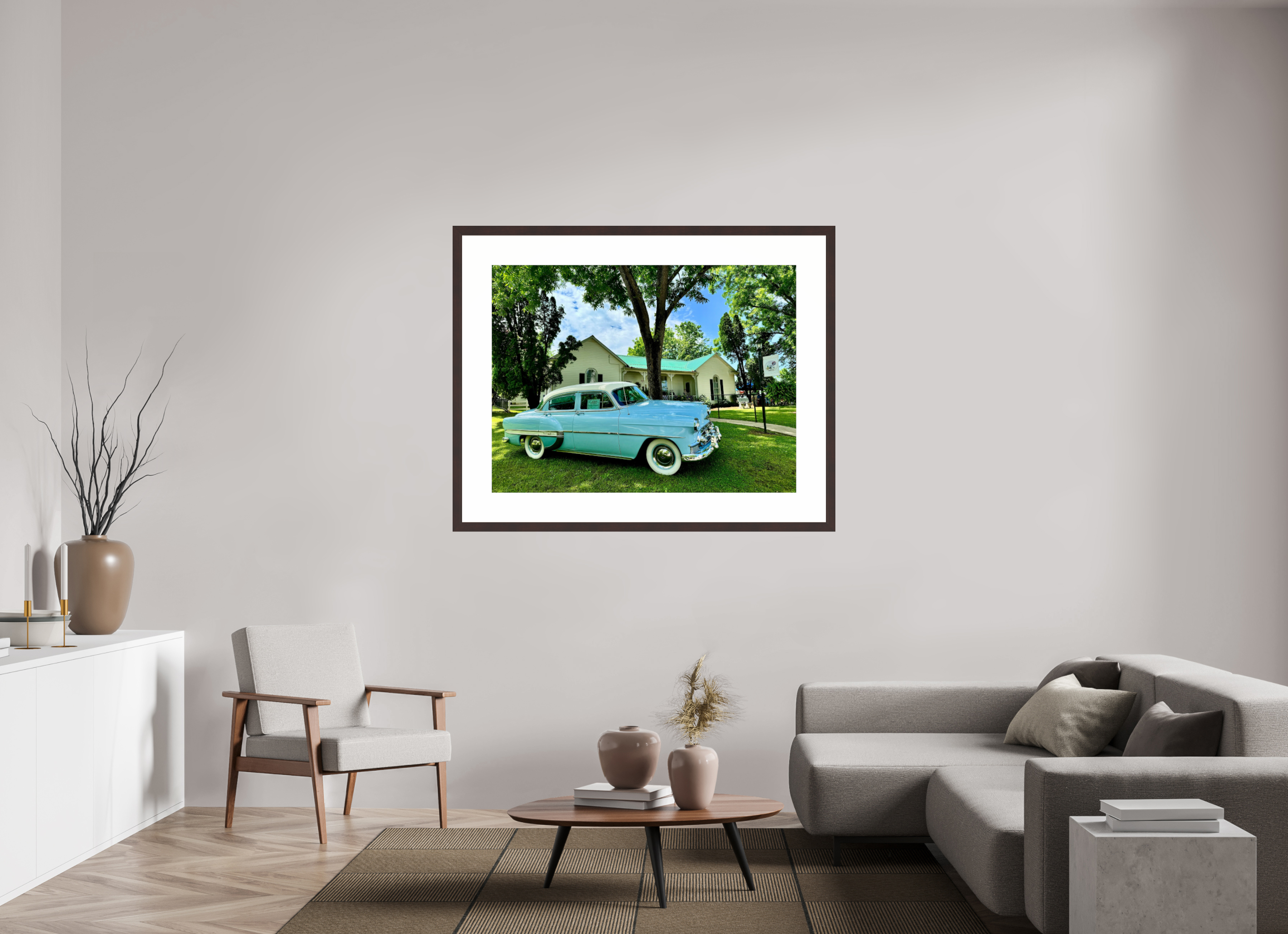 48 x 36″, Framed, Alder Brown, Color Print In Granville