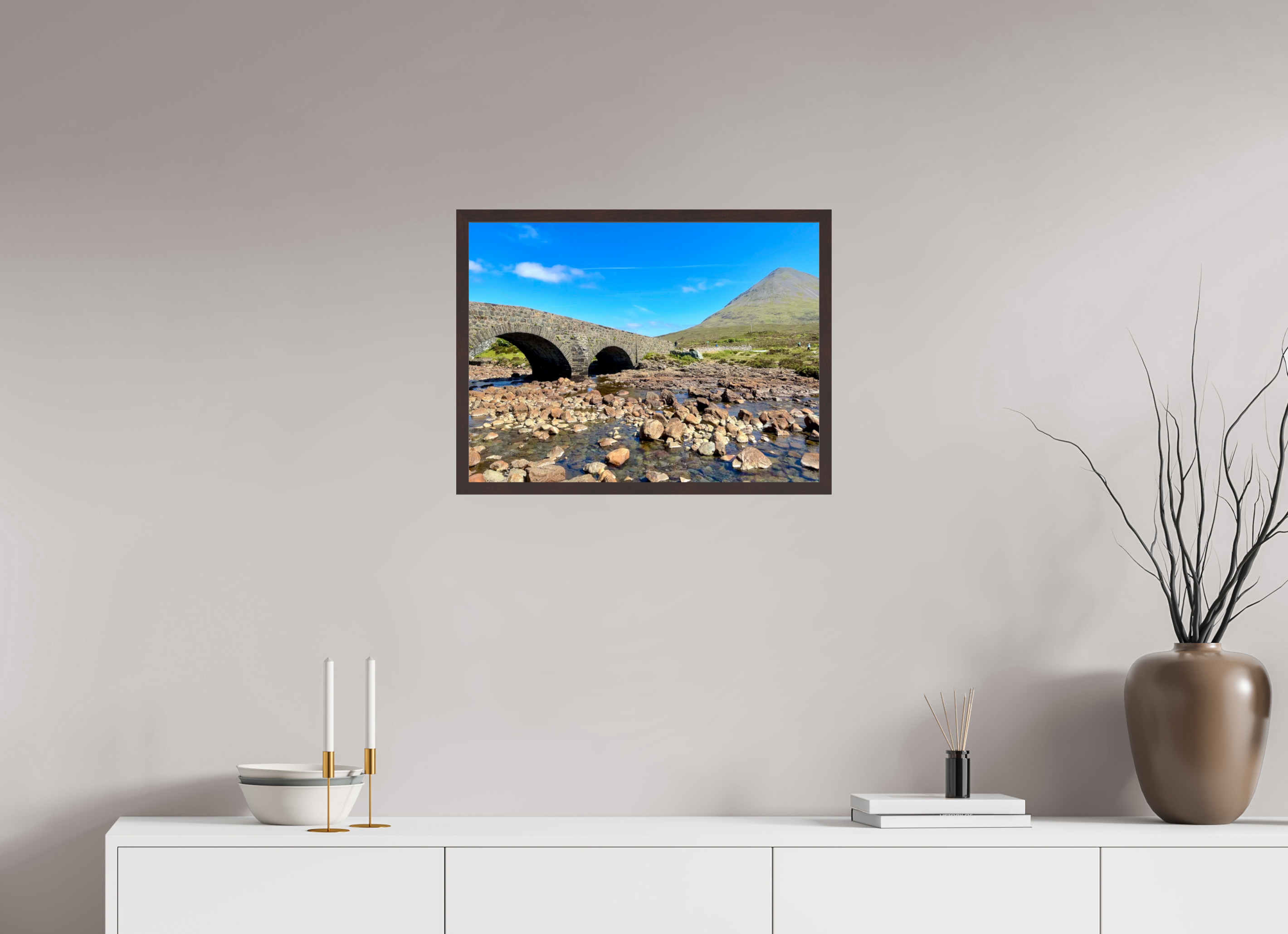 24 x 18″, ArtBox On Aluminum Dibond Sligachan Old Bridge