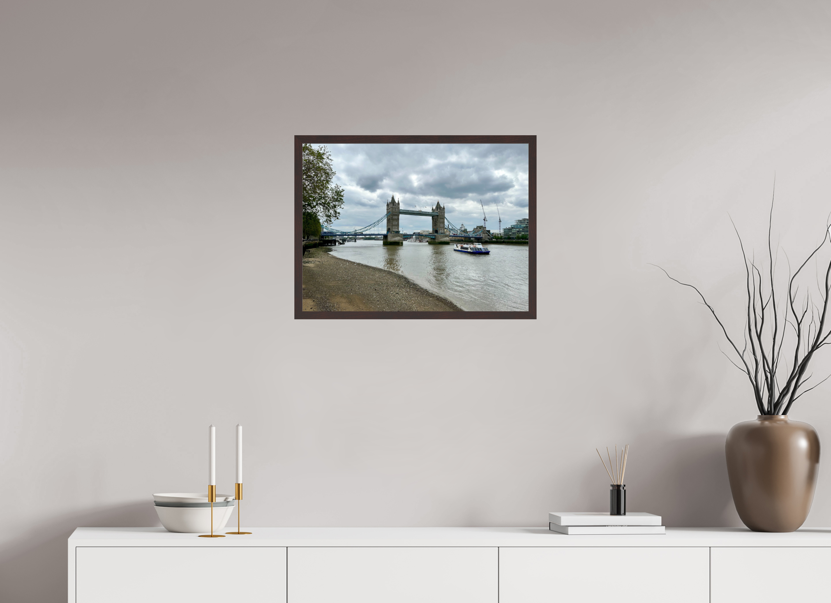 24 x 18″, ArtBox On Aluminum Dibond Tower Bridge (Alternate View)