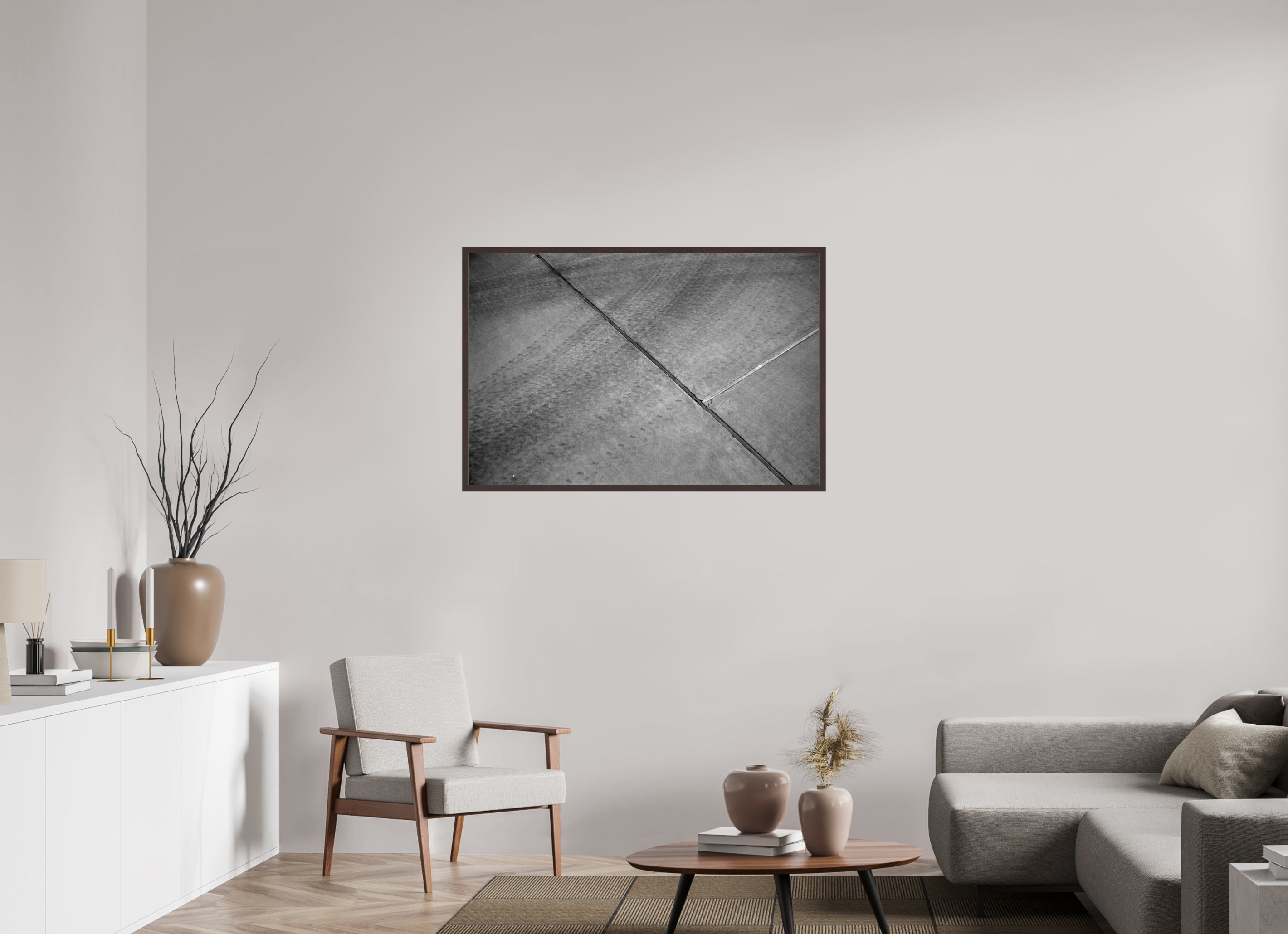 45 x 30″, ArtBox On Aluminum Dibond Tracks