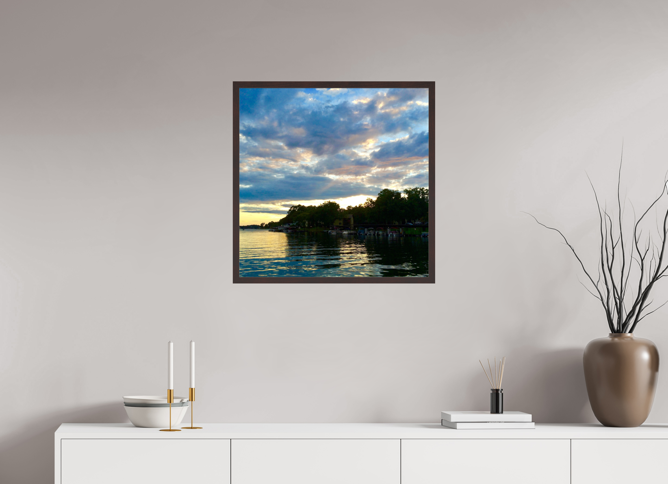 25 x 25″, ArtBox On Aluminum Dibond Lake Hamilton