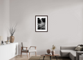 16 x 23.7″, Framed, Alder Brown, B&W Print Waterfall