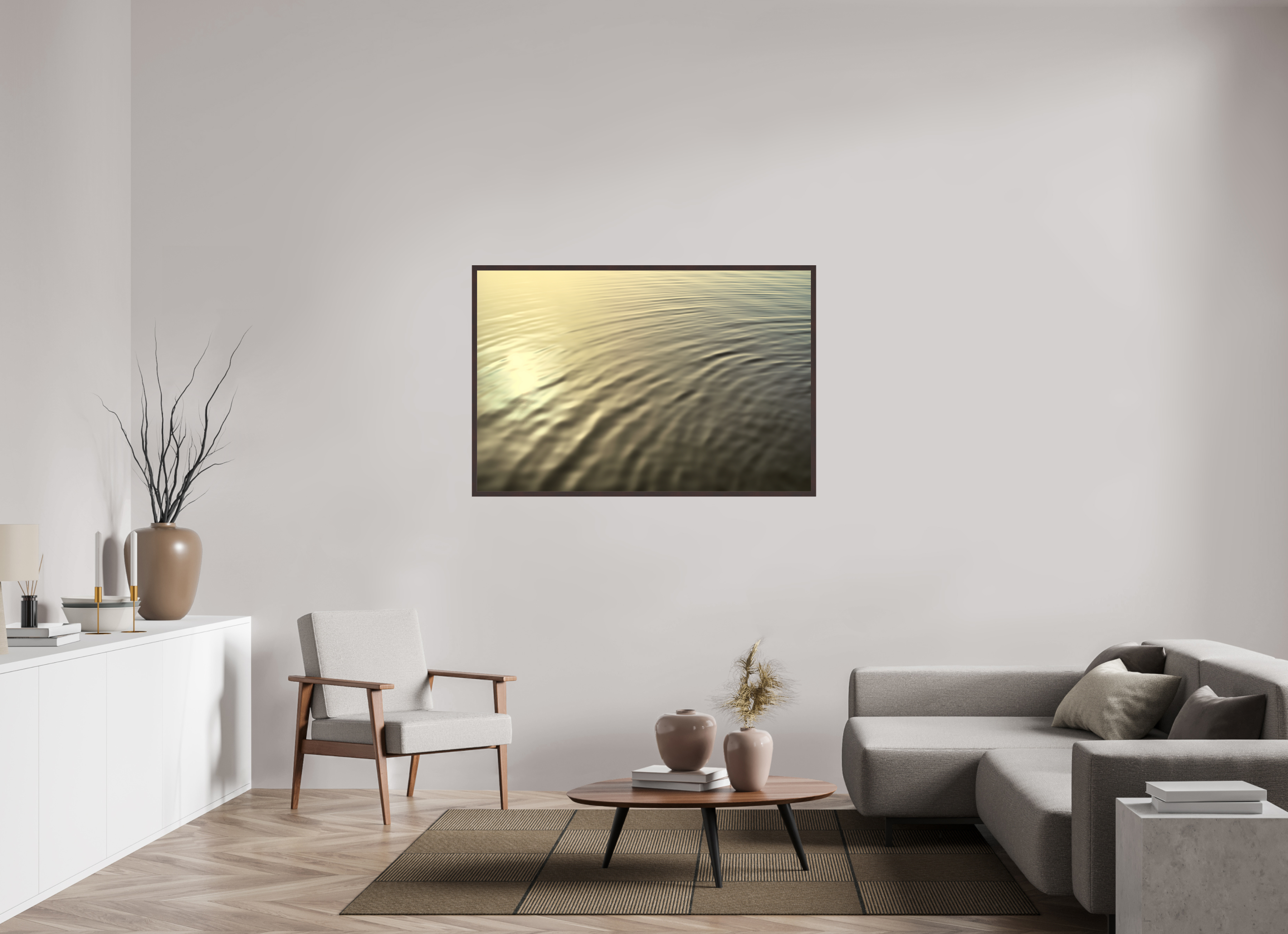 54 x 36″, ArtBox On Aluminum Dibond Water Ripples