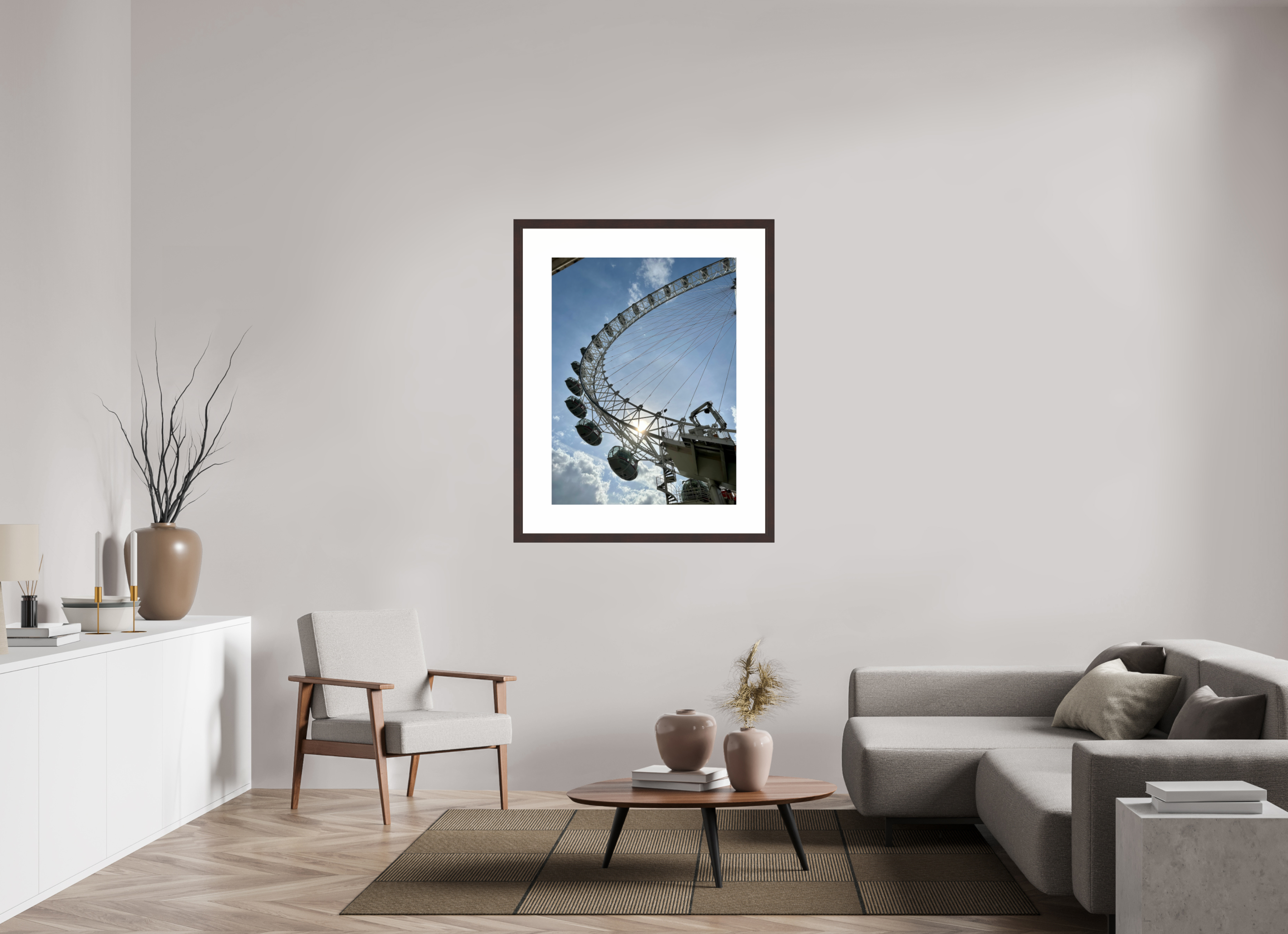 30 x 40″, Framed, Alder Brown, Color Print London Eye