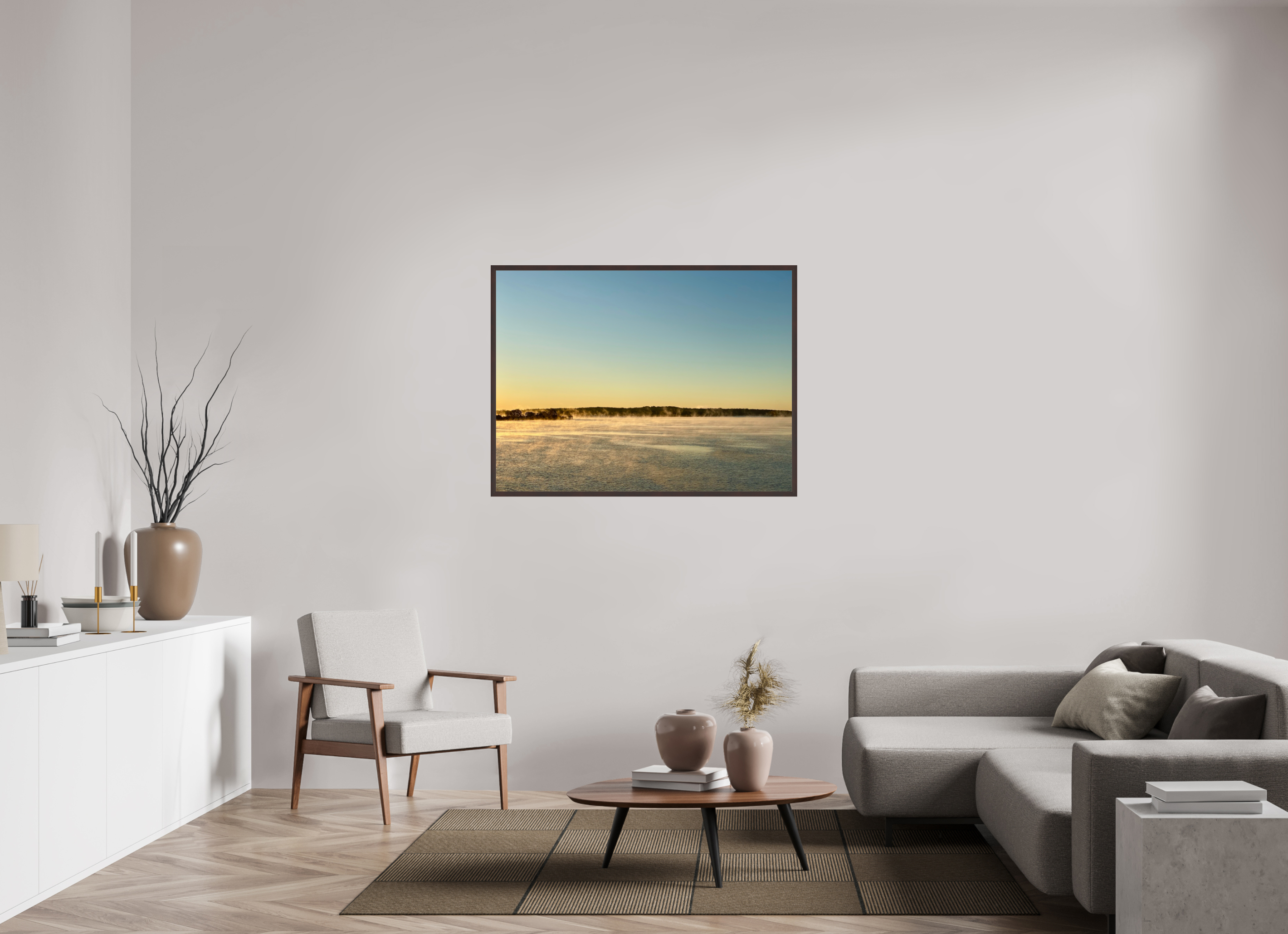 48 x 36″, ArtBox On Aluminum Dibond Sunrise, Percy Priest Lake