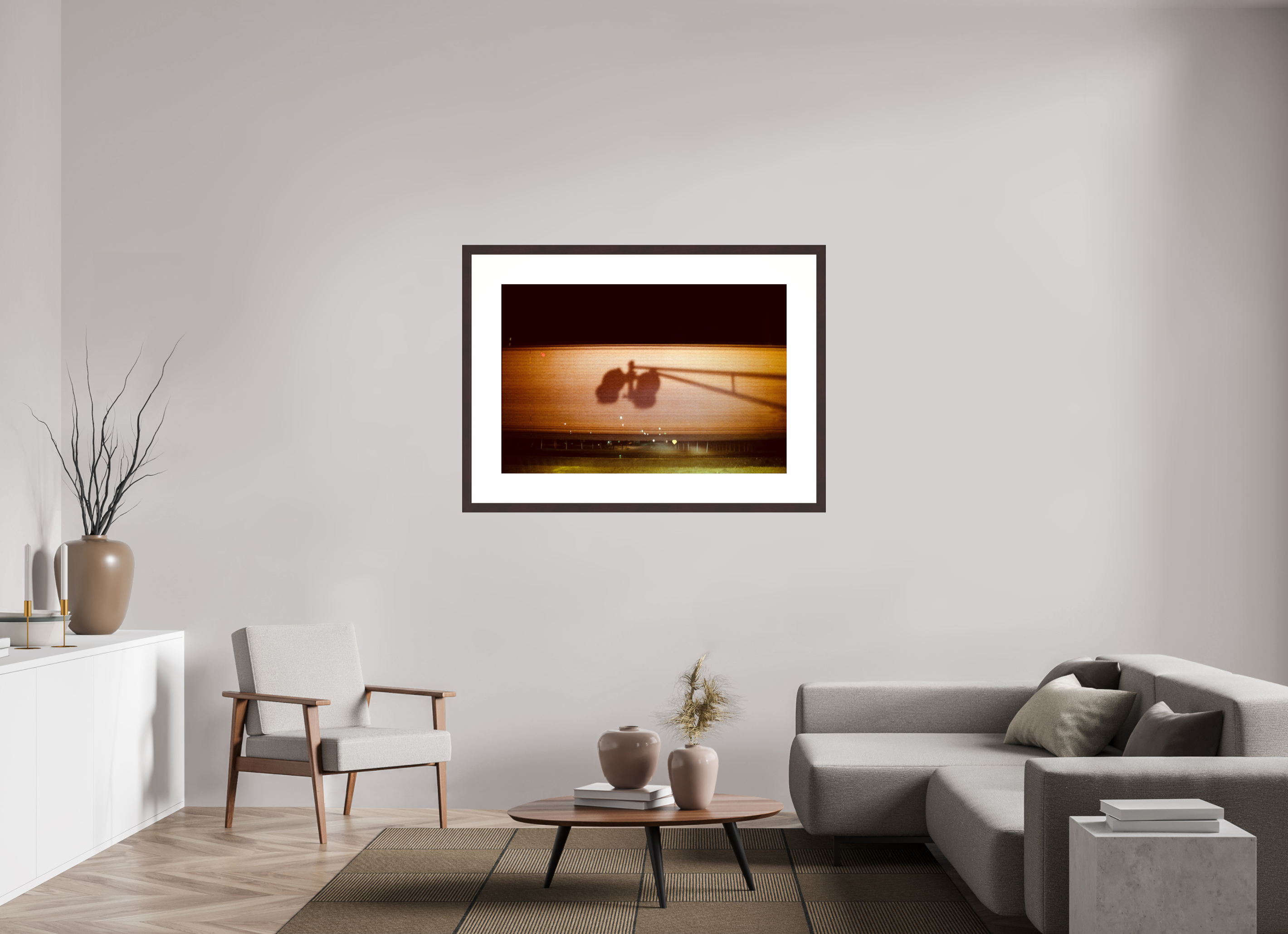 45 x 30″, Framed, Alder Brown, Color Print Ghost Train