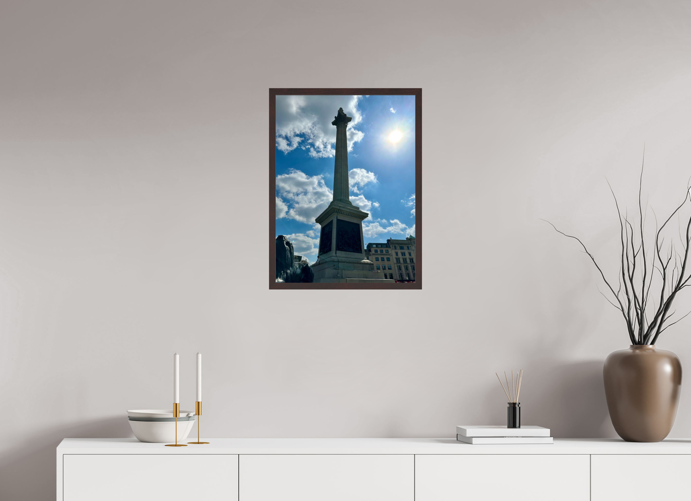 18 x 24″, ArtBox On Aluminum Dibond Nelson's Column (Color)