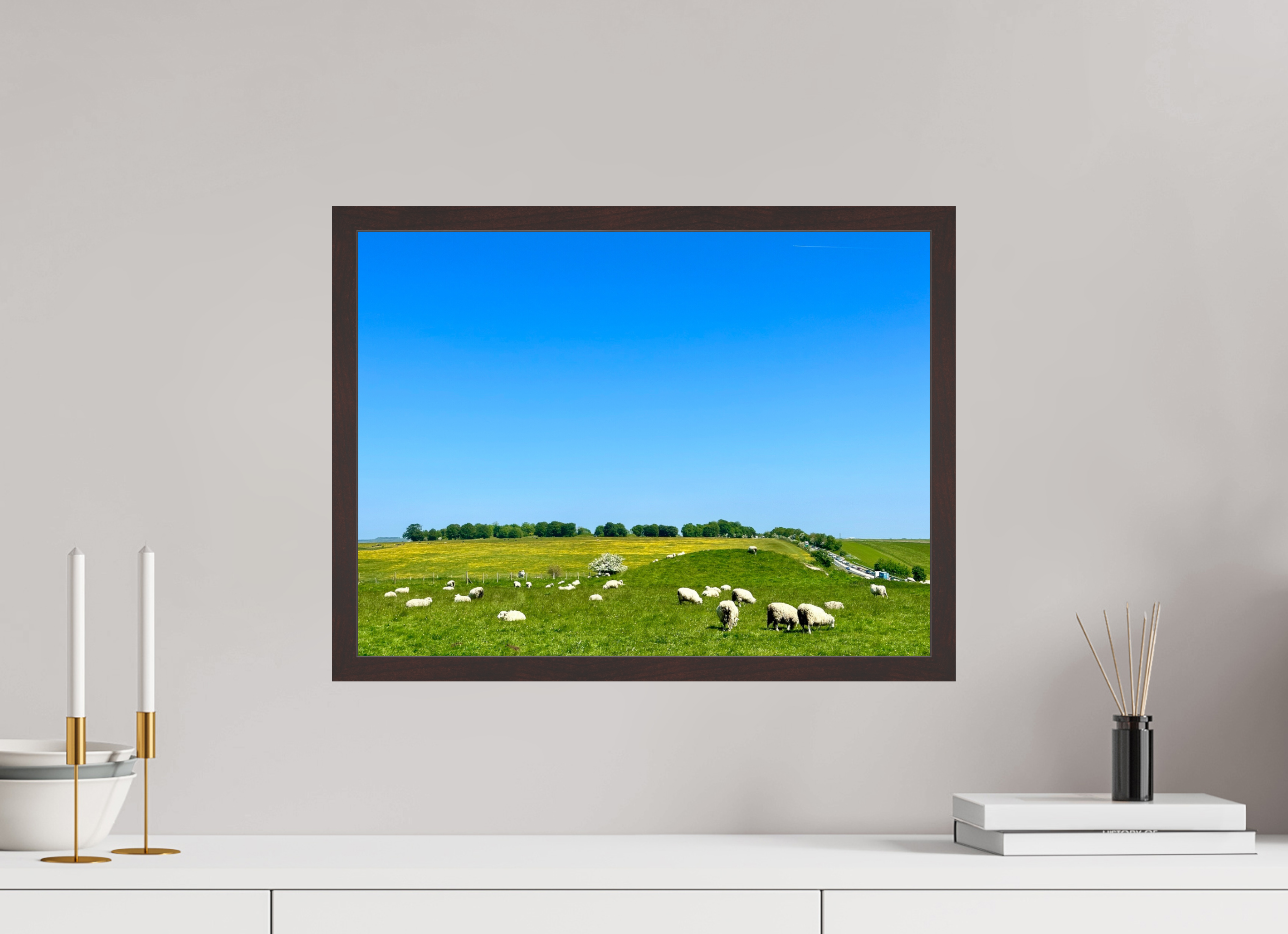 20 x 15″, ArtBox On Aluminum Dibond Sheep