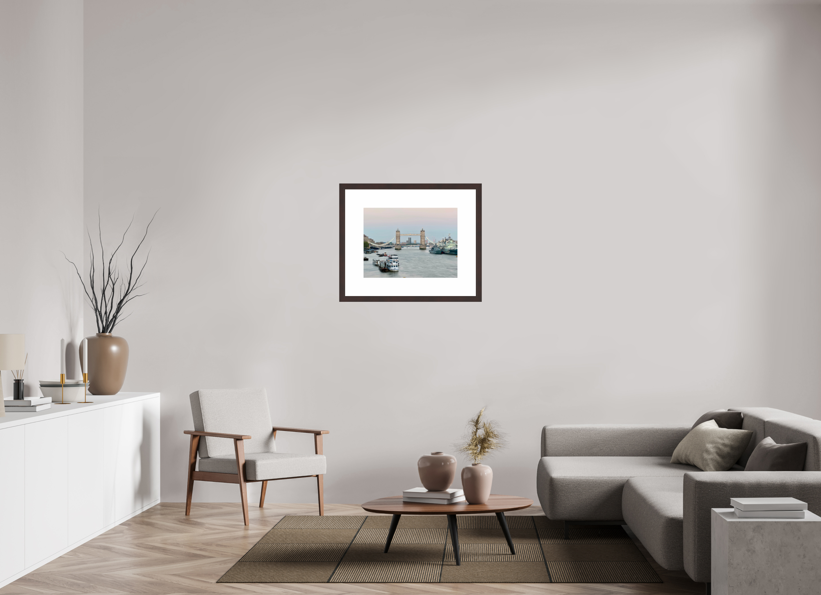 24 x 18″, Framed, Alder Brown, Color Print Tower Bridge